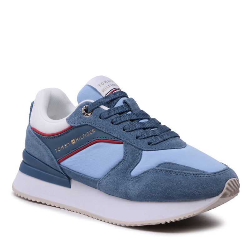 Sneakers Tommy Hilfiger Elevated Feminine Runner FW0FW06949 Blue Coast DXB Sneakers Halbschuhe Damenschuhe