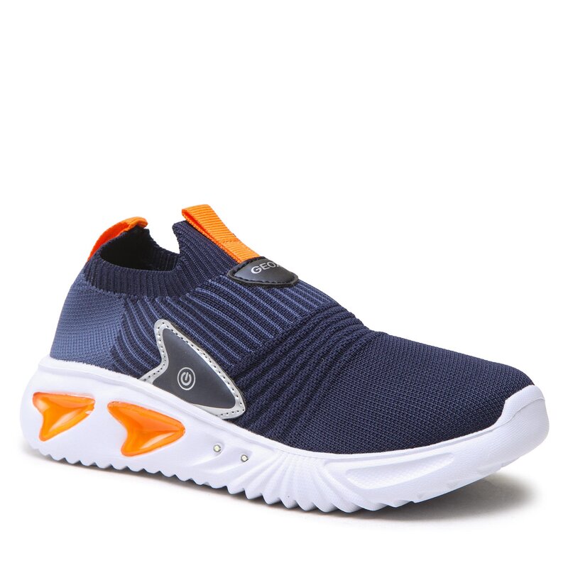 Sneakers Geox J Assister Boy J35DZD06K50C0659 D Navy/Orange Halbschuhe Jungen Kinderschuhe