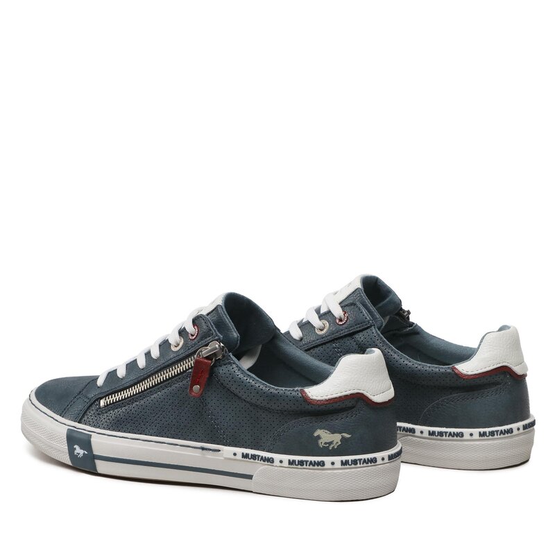 Sneakers aus Stoff Mustang 4146-307-8 Blau Turnschuhe Halbschuhe Herrenschuhe
