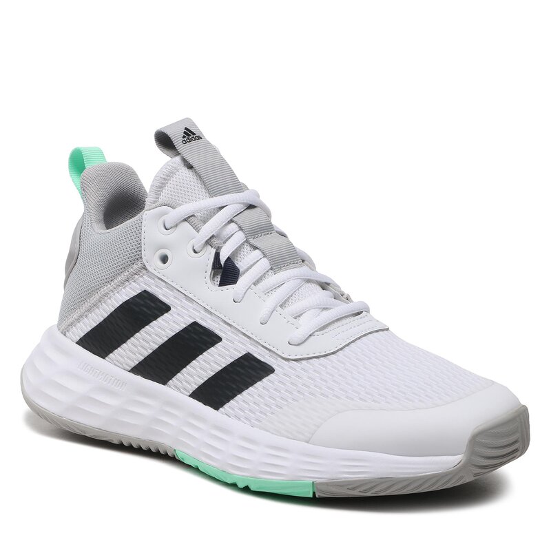 Schuhe adidas OwnTheGame 2.0 Lightmotion Sport Basketball Mid Shoes HP7888 Weiß Sneakers Halbschuhe Herrenschuhe