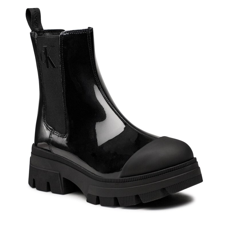 Klassische Stiefeletten Calvin Klein Jeans Chunky Combat Chelsea Boot YW0YW00855 Black BDS Stiefeletten Stiefel und andere Damenschuhe