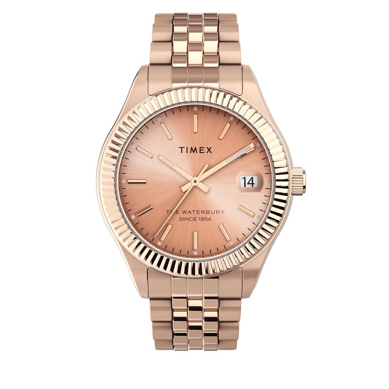 Uhr Timex The Waterbury TW2T86800 Gold/Gold Damen Uhren Zubehör