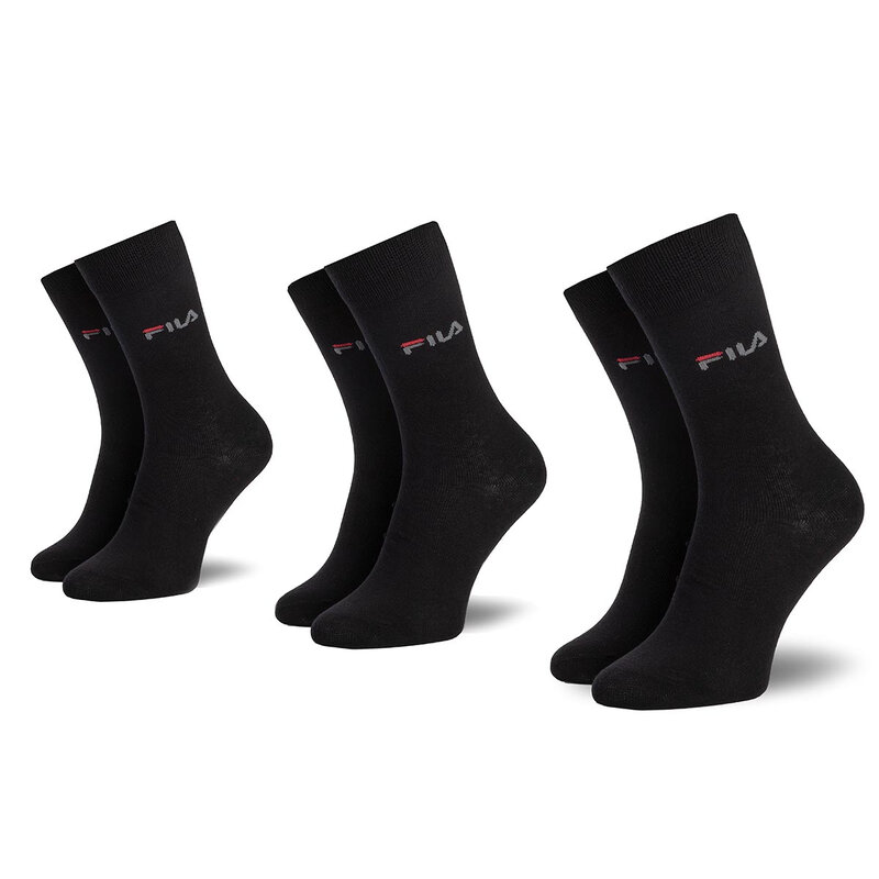 3er-Set hohe Unisex-Socken Fila Calze F9630 Black 200 Hohe Damen Socken Textilien Zubehör