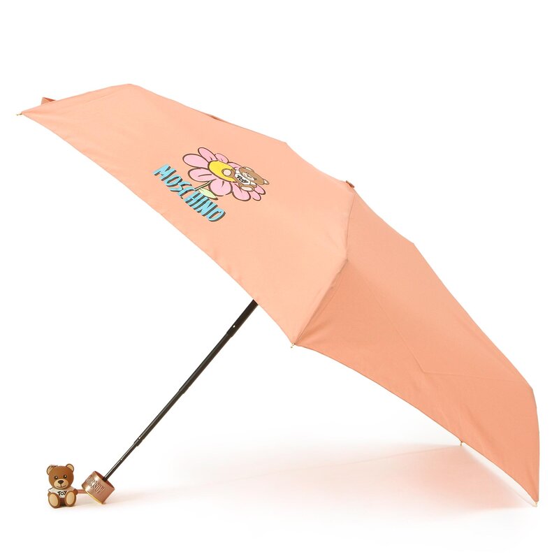 Regenschirm MOSCHINO Supermini N 8252 Pink Regenschirme Zubehör