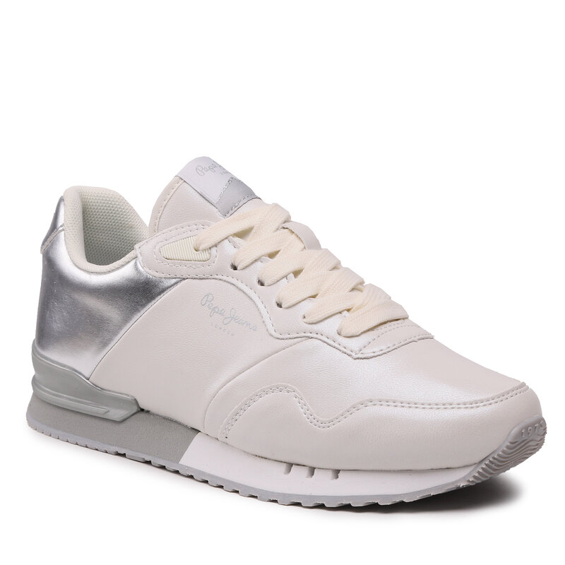 Sneakers Pepe Jeans London W Part PLS31465 Factory White 801 Sneakers Halbschuhe Damenschuhe
