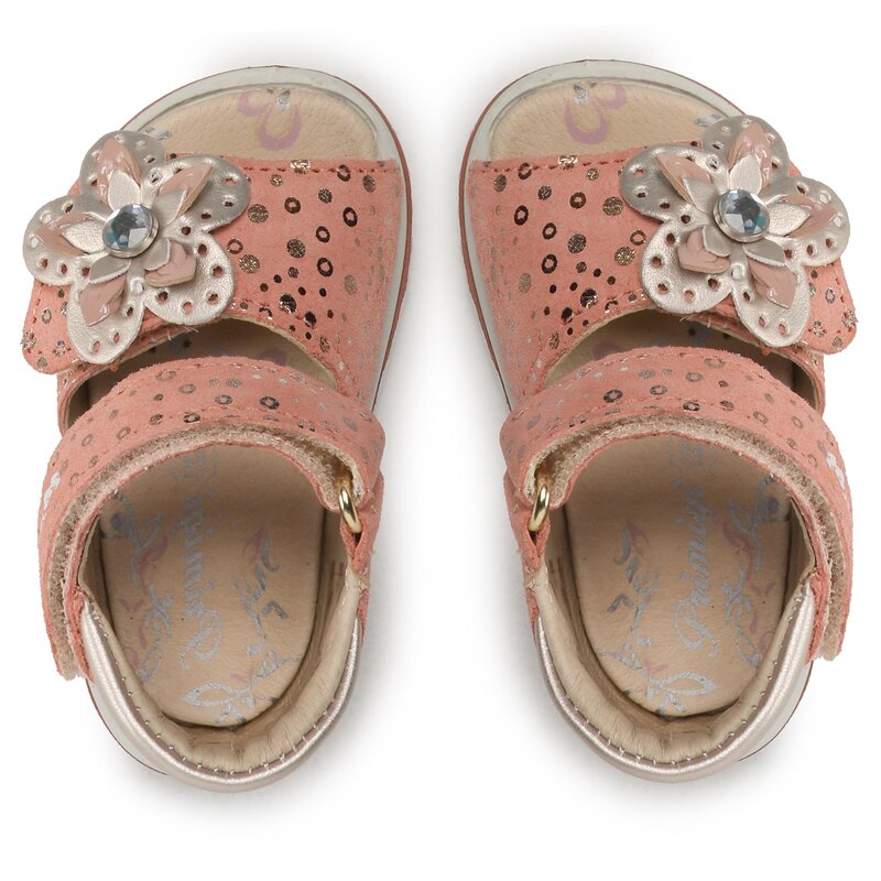 Sandalen Primigi 3861344 Salmon-Platinum Sandalen Pantoletten und Sandaletten Mädchen Kinderschuhe