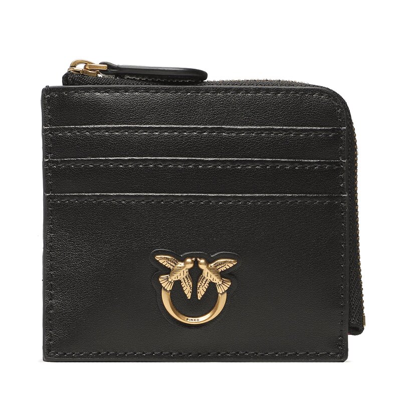 Kreditkartenetui Pinko Card Holder PE 23 PCPL 100879 A0GK Black Z99Q Kreditkarten-Etui Etuis Leder-Galanterie Zubehör