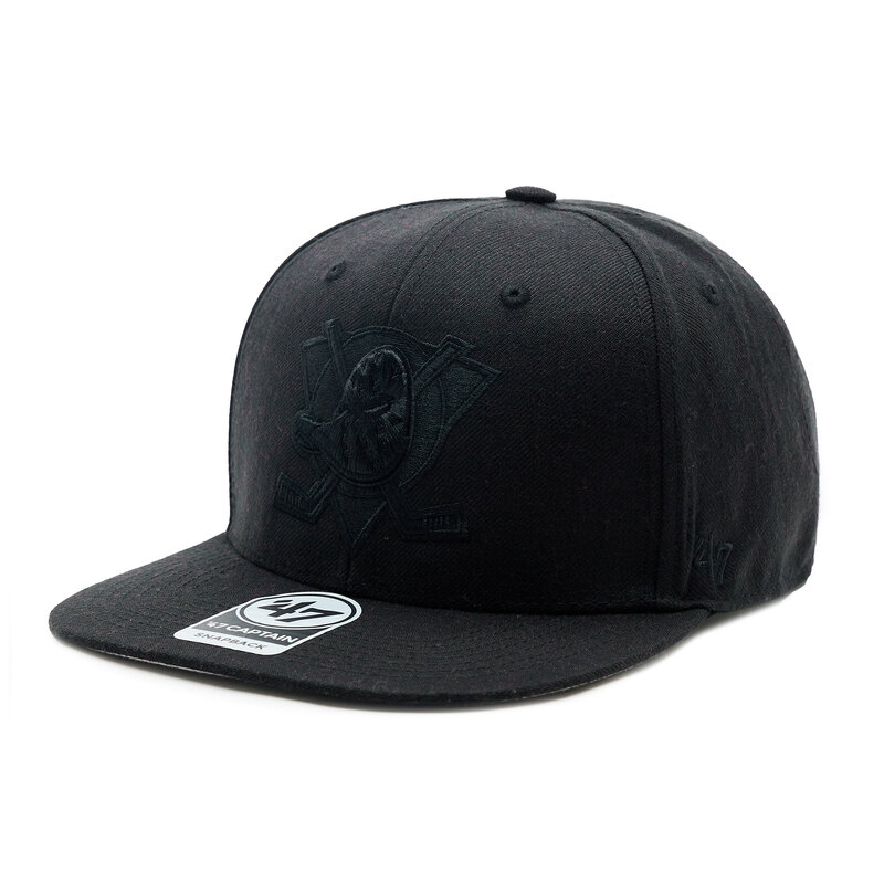 Cap 47 Brand NHL Anaheim Ducks No Shot '47 CAPTAIN H-NSHOT25WBP-BKJ Black Caps Damen Mützen Mützen Textilien Zubehör