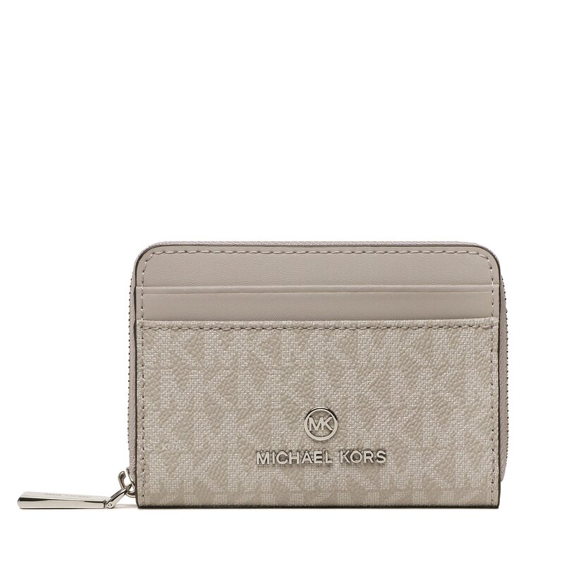 Kleine Damen Geldbörse MICHAEL Michael Kors Jet Set Charm 34R3ST9Z1B Pearl Grey Damen Geldbörsen Geldbörse Leder-Galanterie Zubehör