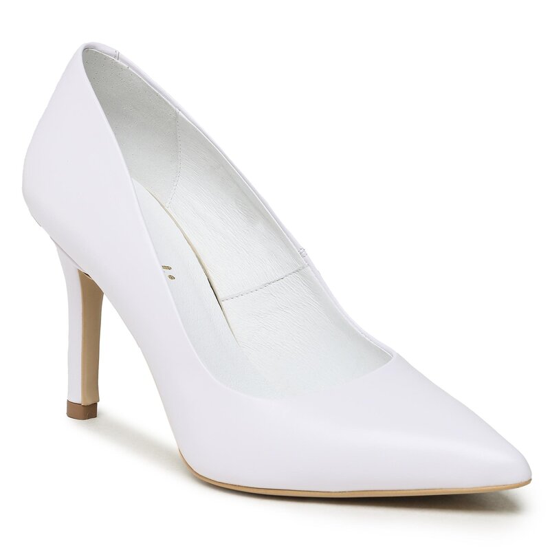 High Heels R.Polański 1672 Biały Polina Lico High Heels Halbschuhe Damenschuhe