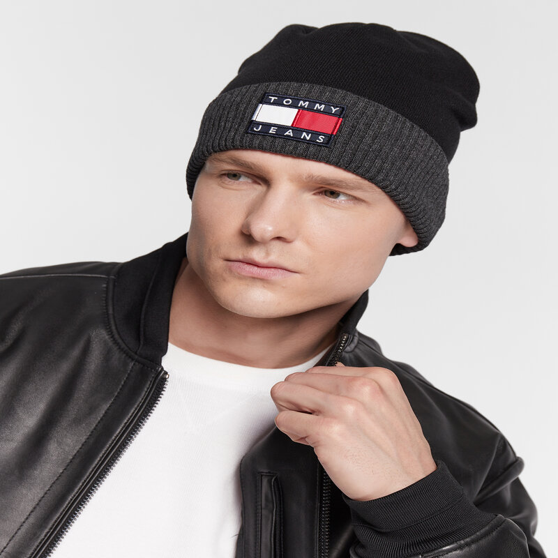 Mütze Tommy Jeans AM0AM10399 BDS Wintermützen Herren Mützen Mützen Textilien Zubehör