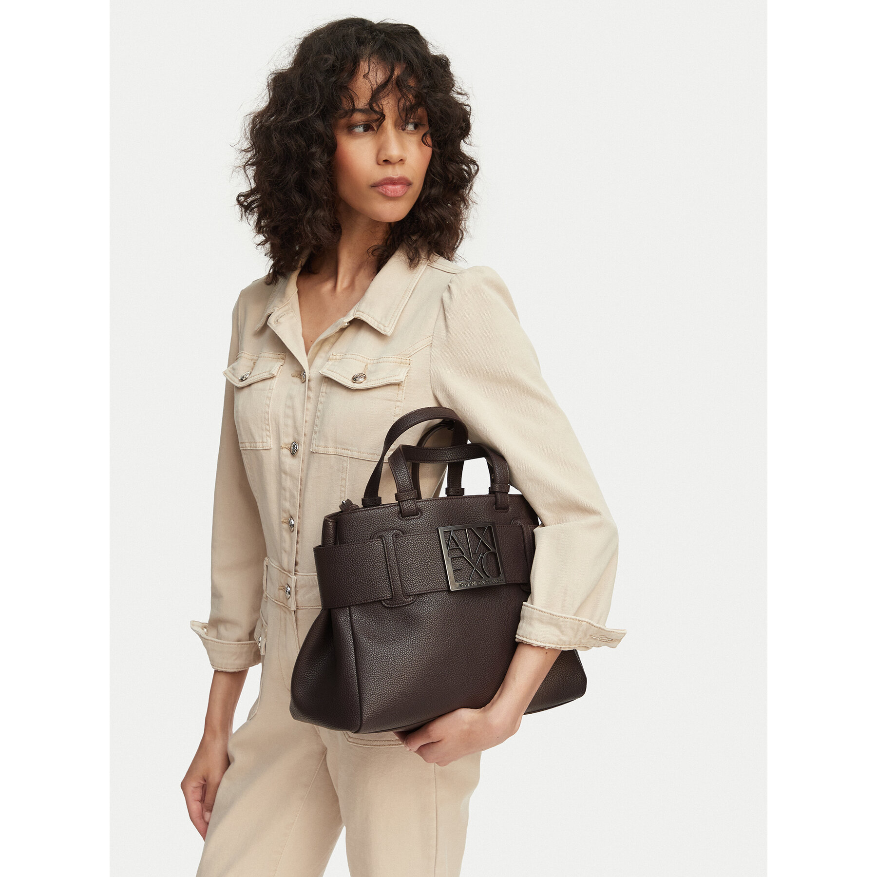 Ročna torba Armani Exchange XW000285 AF11902 U6018 Rjava