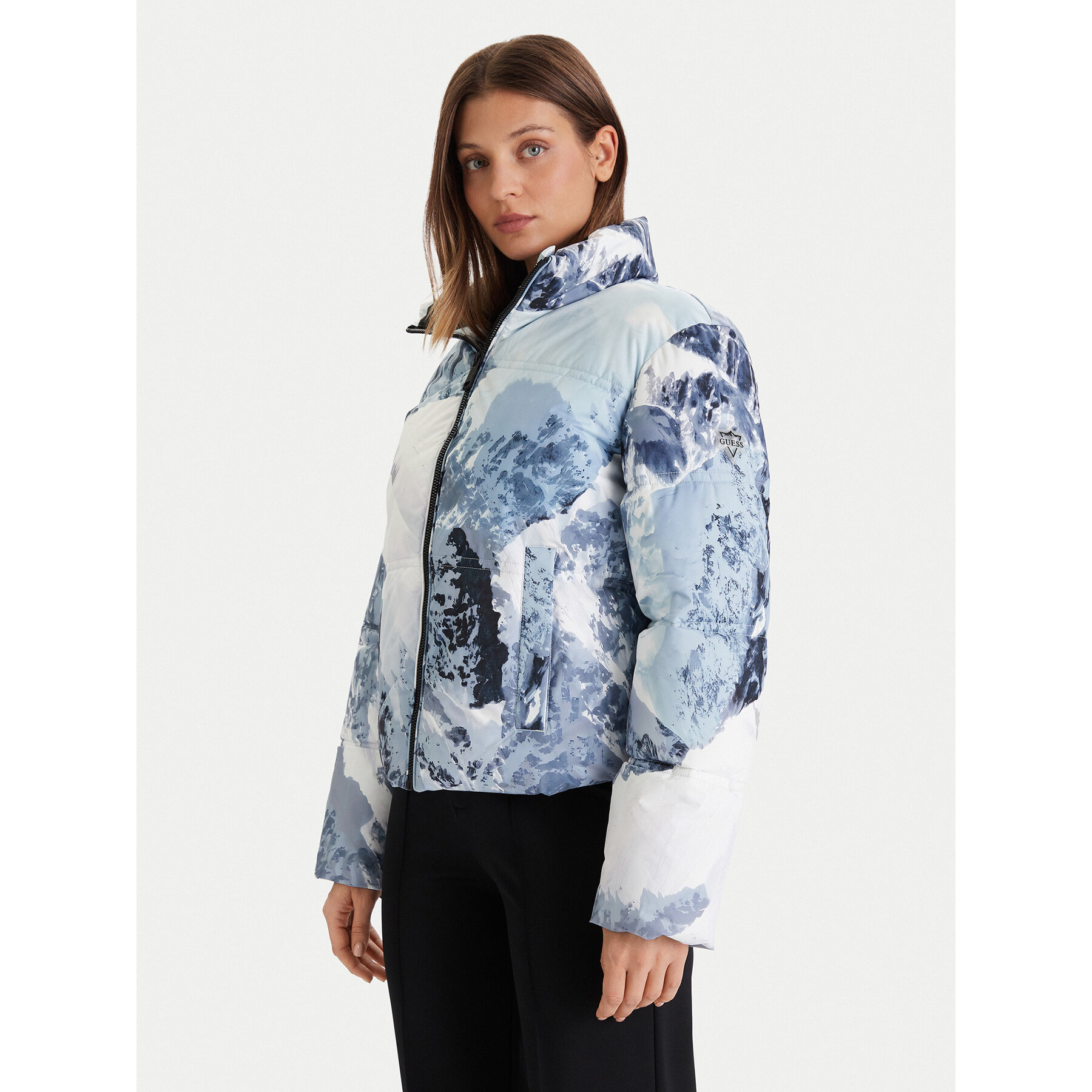 Guess Skijacke W5BL92 W3282 Blau Regular Fit
