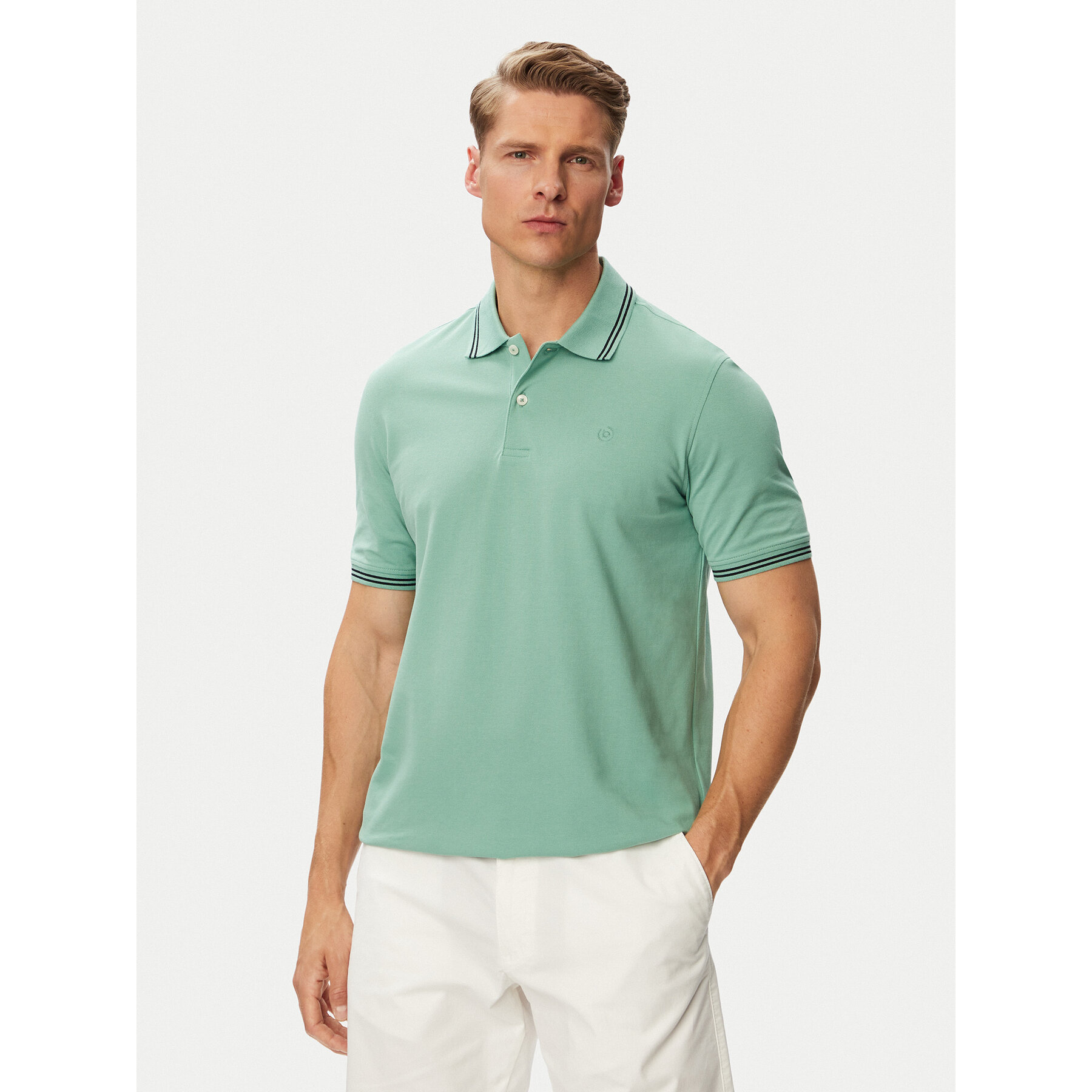 Bugatti Poloshirt 8150-15001E Grün Regular Fit
