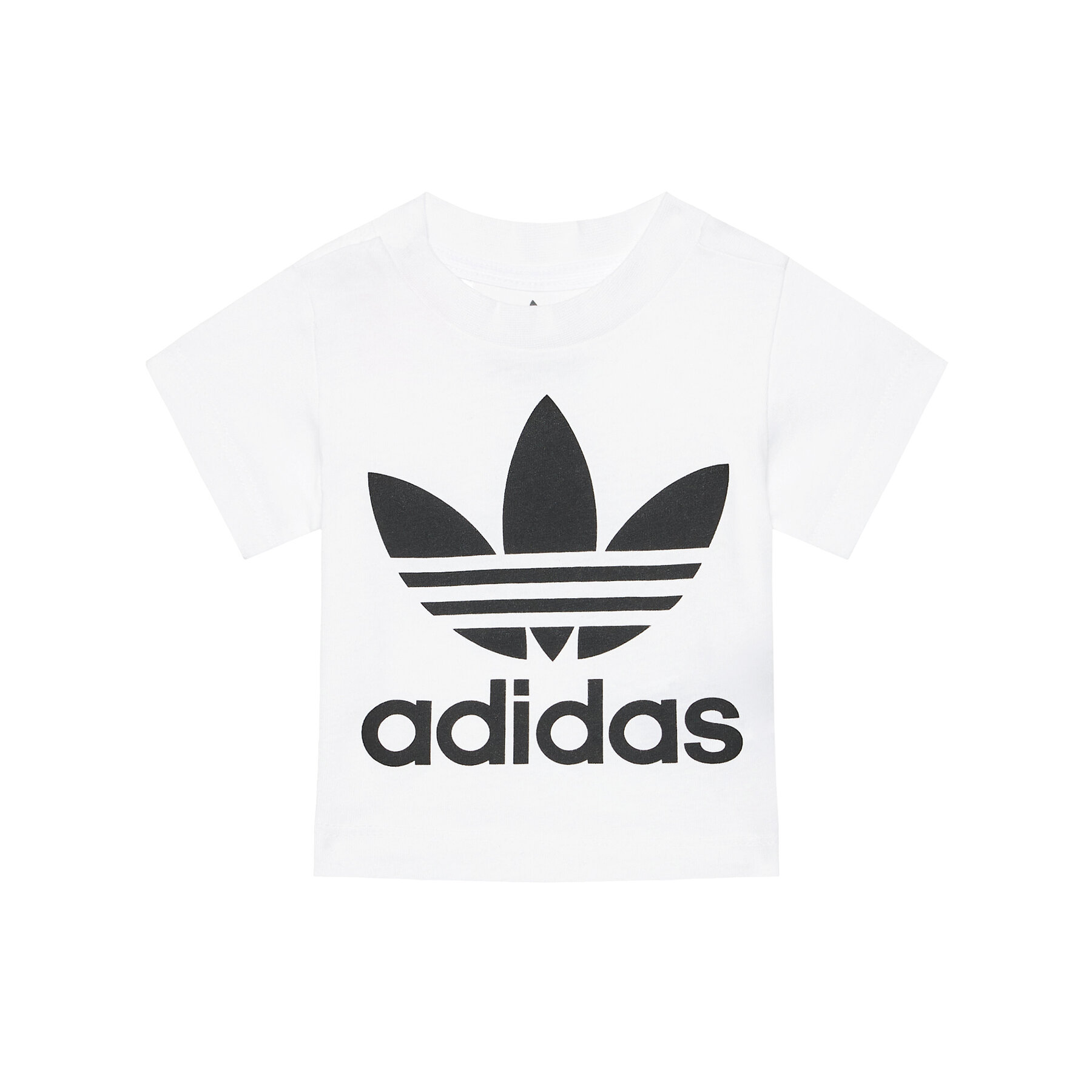 adidas T-Shirt Trefoil DV2828 Λευκό Regular Fit