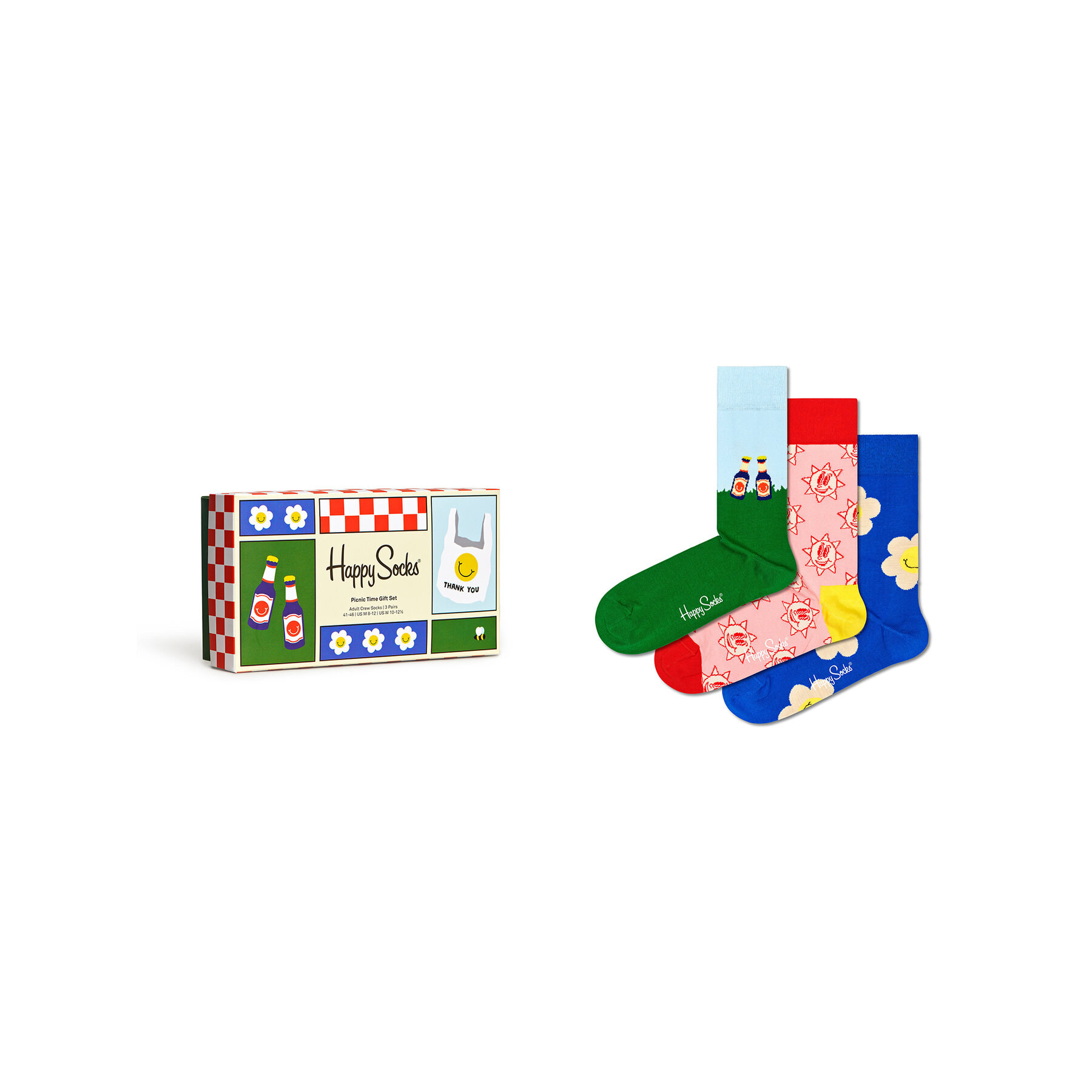 

Набір з 3 пар низьких шкарпеток unisex Happy Socks XPTS08-6300 Кольоровий
