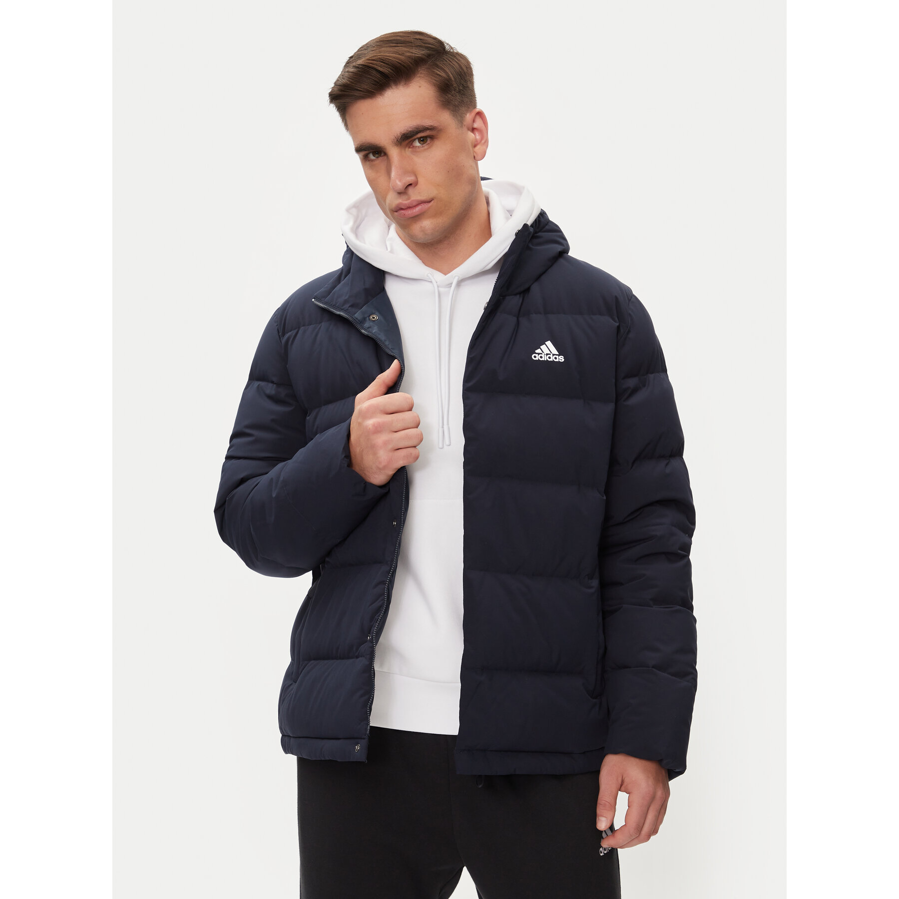 Adidas Daunenjacke Helionic HG8750 Dunkelblau Regular Fit