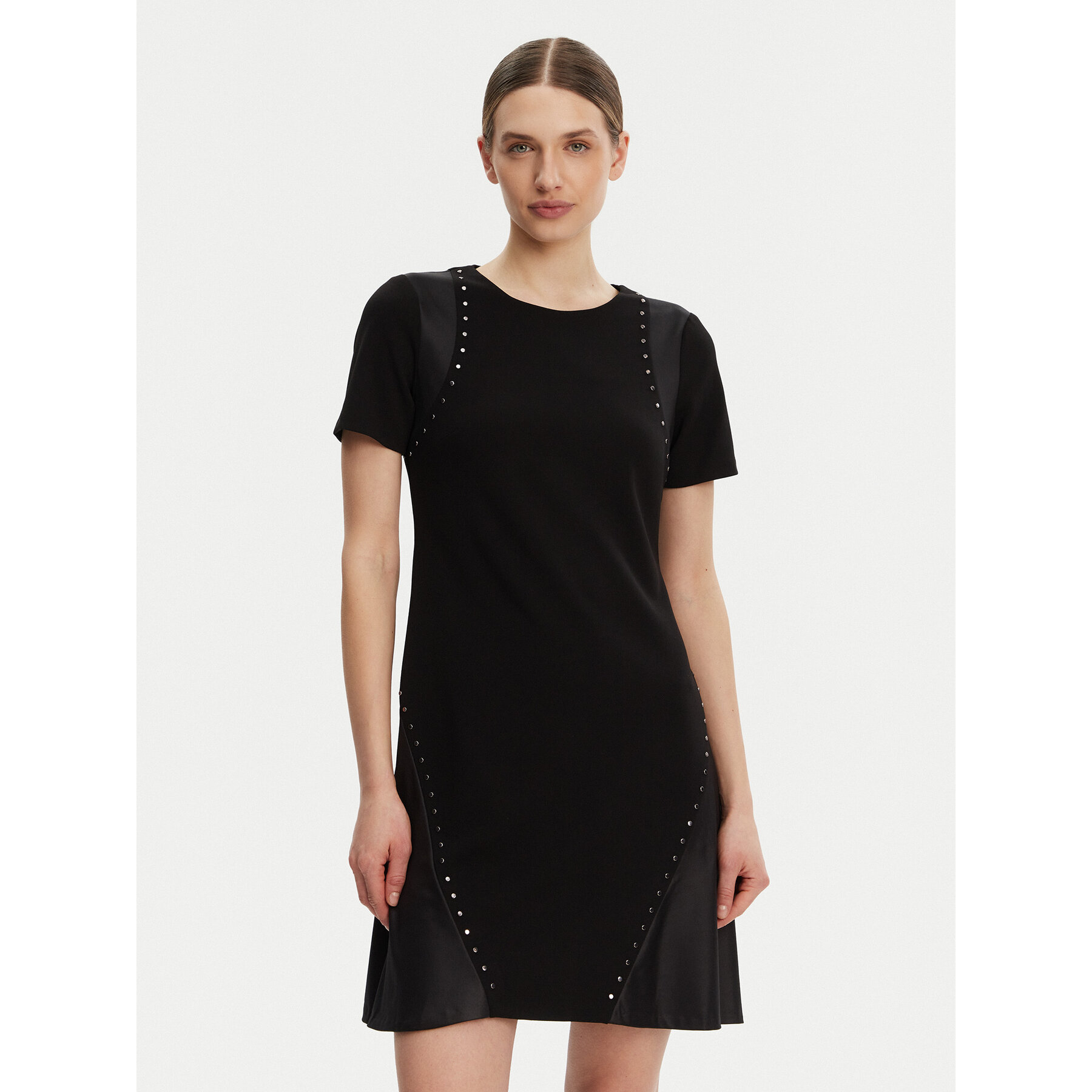 DKNY Kleid für den Alltag DD3J1489 Schwarz Slim Fit