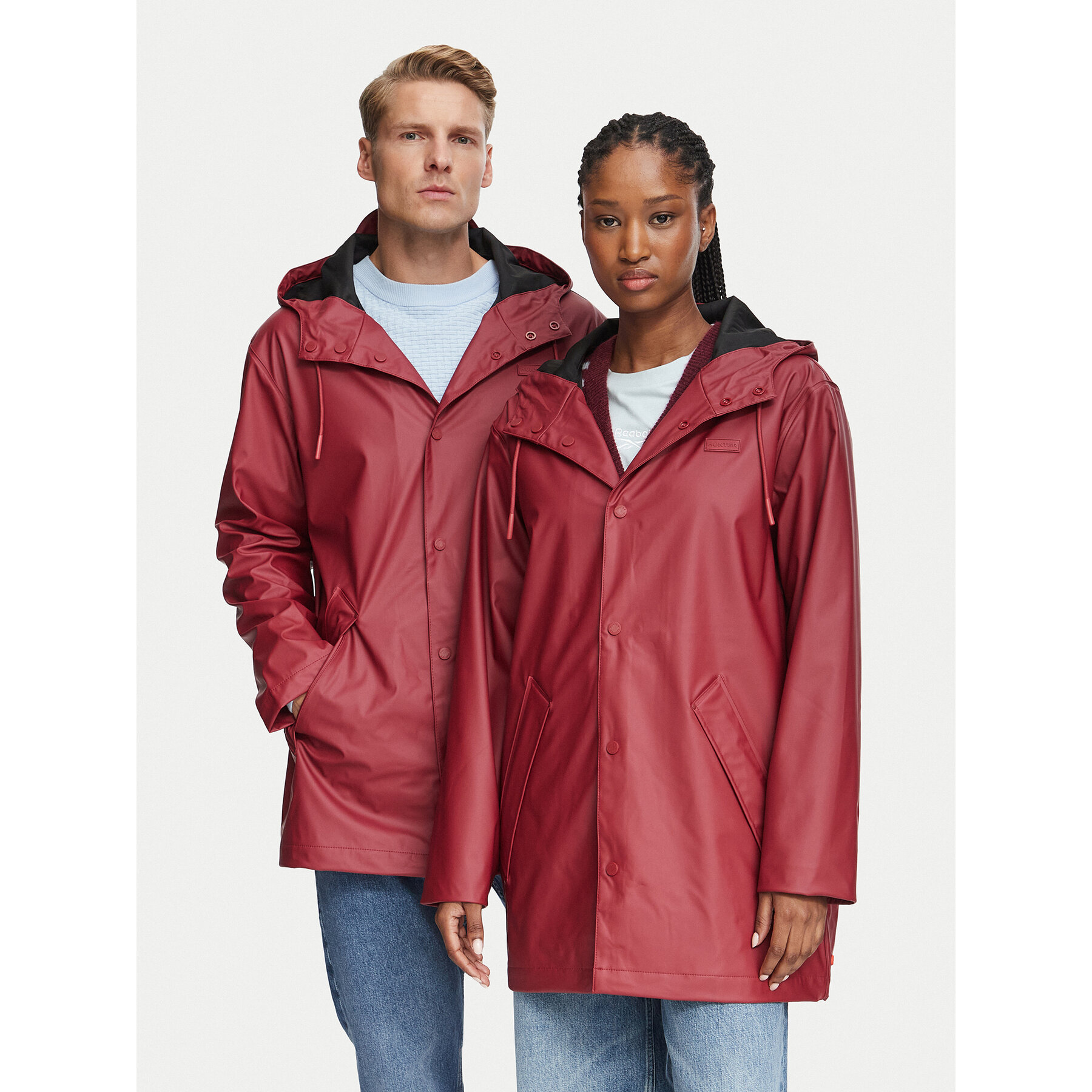 Hunter Vodootporna jakna Raincoat HARU0003242 Tamnocrvena Regular Fit
