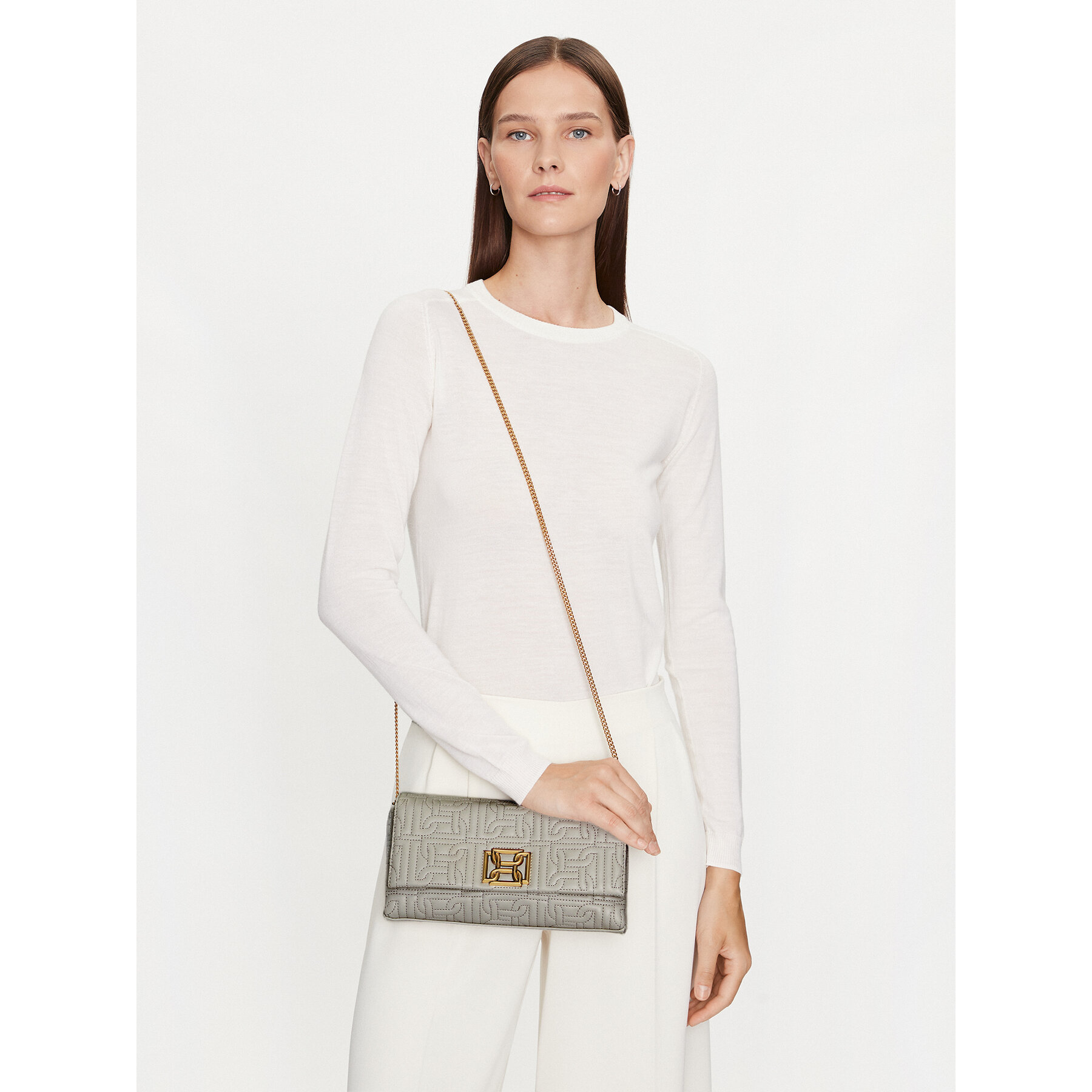 Дамска чанта DKNY Delanie R34GBB12 Сив