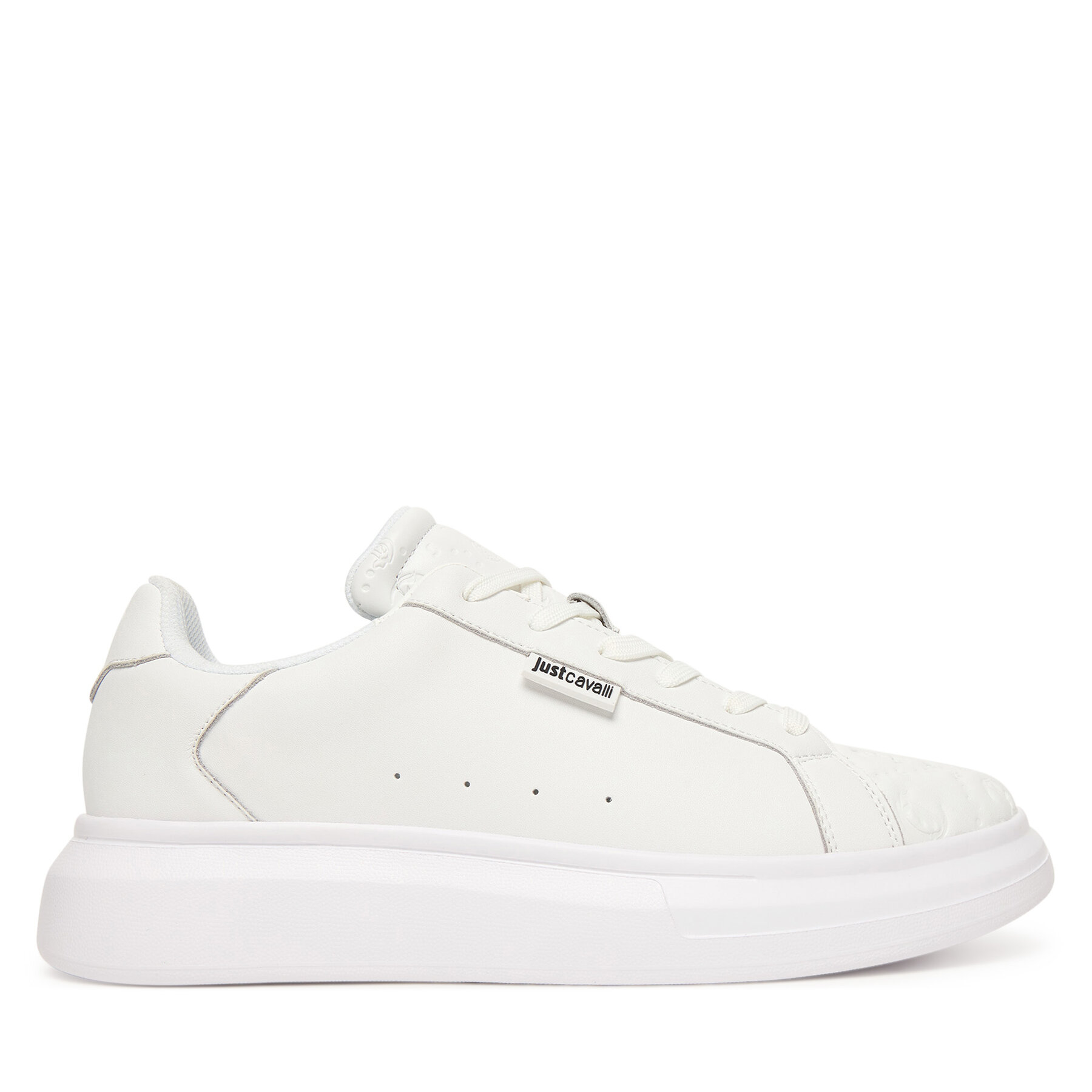 Sneakersy Just Cavalli 79QA3SBE ZPB62 Biela