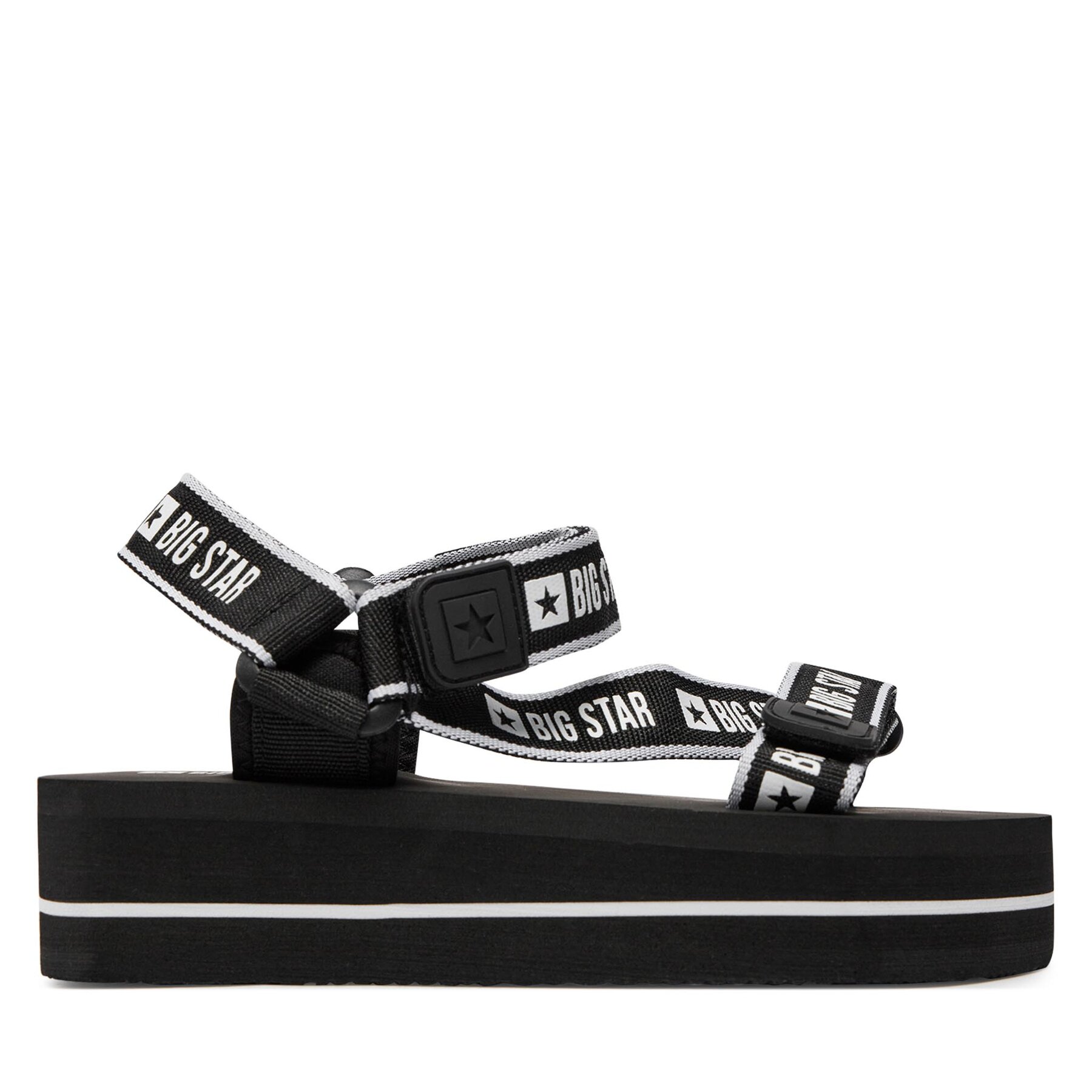 Női Szandál Big Star Shoes, Méret: 39, Fekete, NN274A525