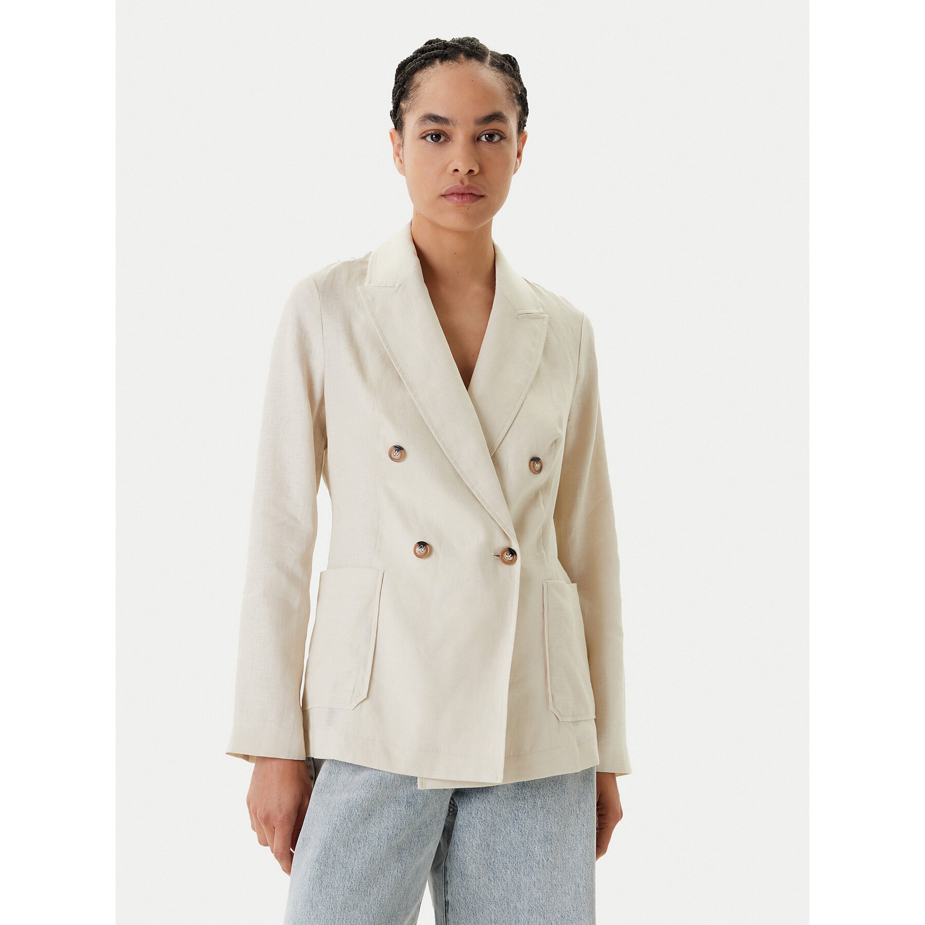 United Colors Of Benetton Sakko 2AGHDW03E Beige Regular Fit