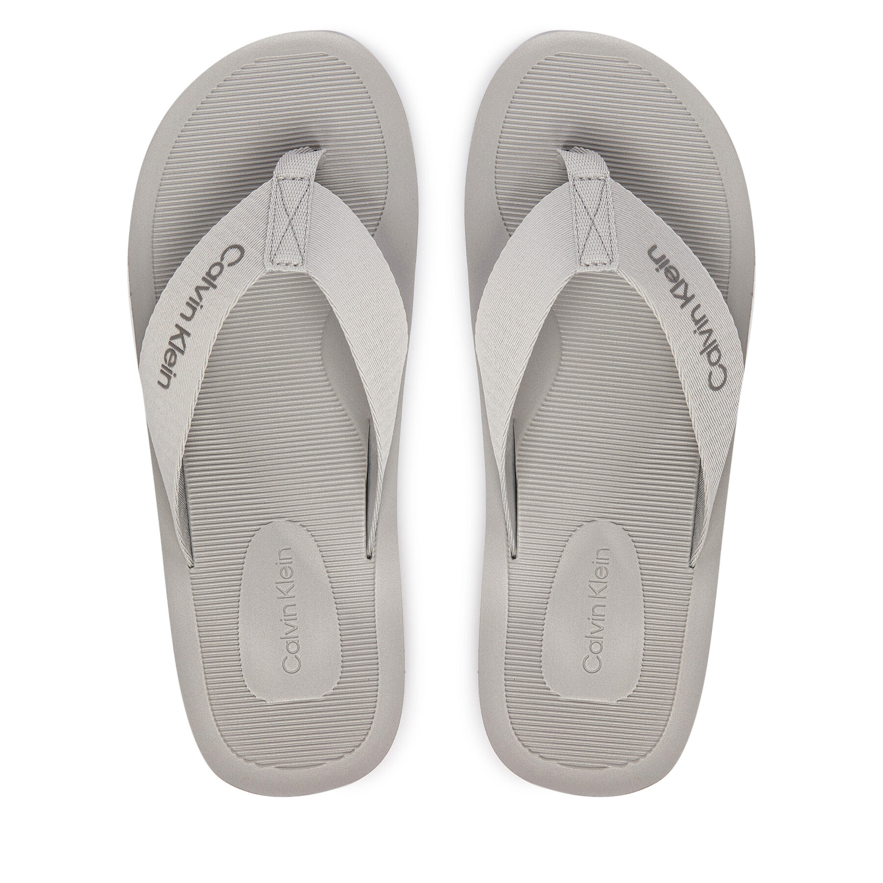 Σαγιονάρες Calvin Klein Logo Webbing Strap HM0HM02106 Γκρι