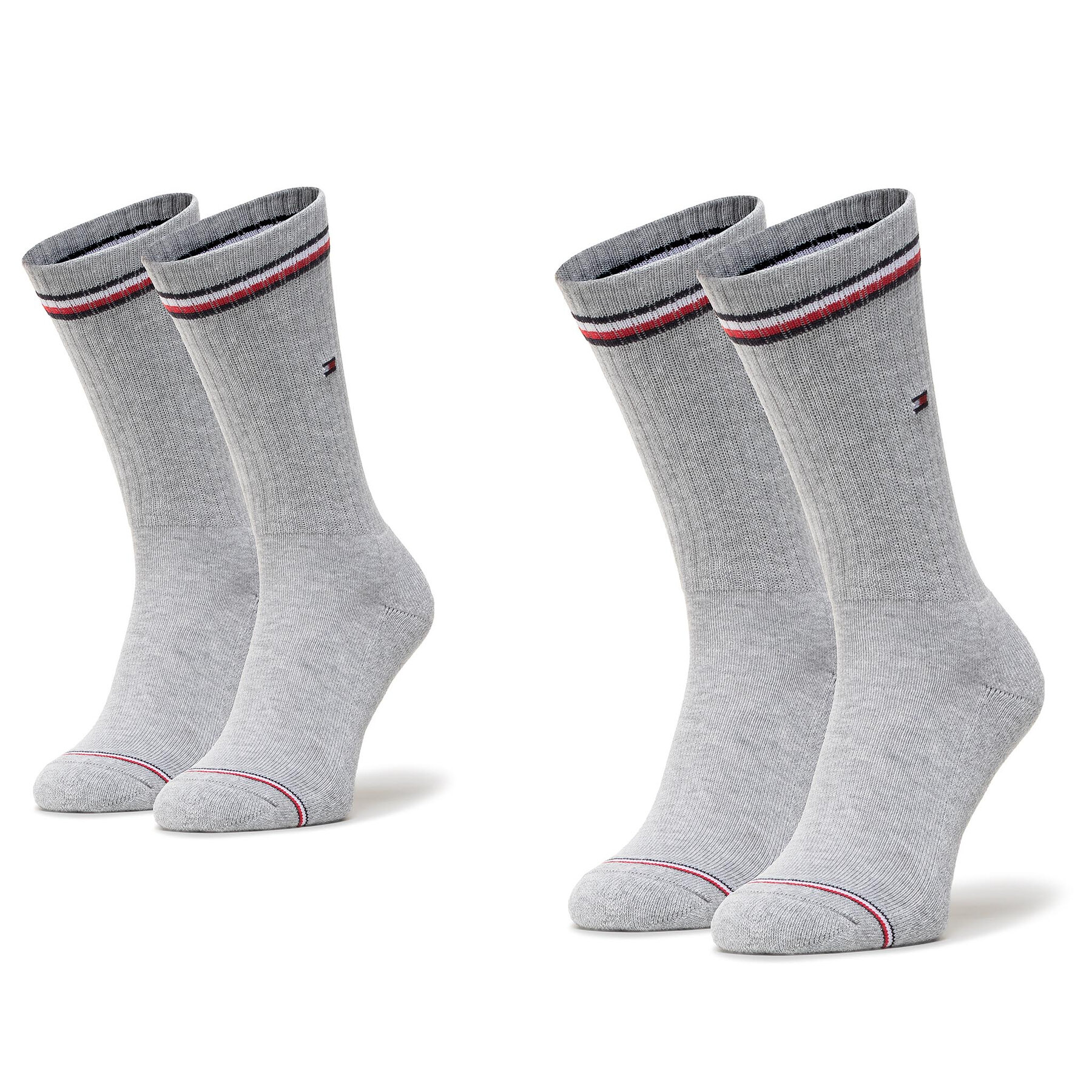 Set de 2 perechi de șosete lungi unisex Tommy Hilfiger 100001096 Tommy Original 085 085 imagine noua