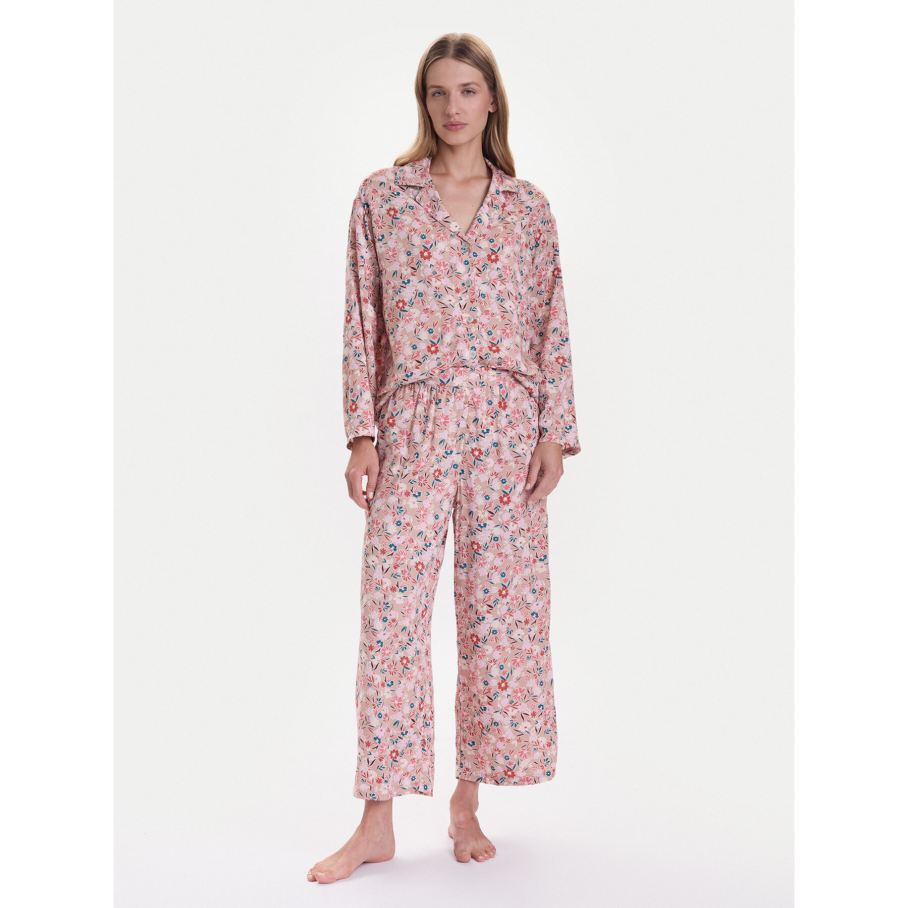United Colors Of Benetton Pizsama 4W313P00U Bézs Relaxed Fit