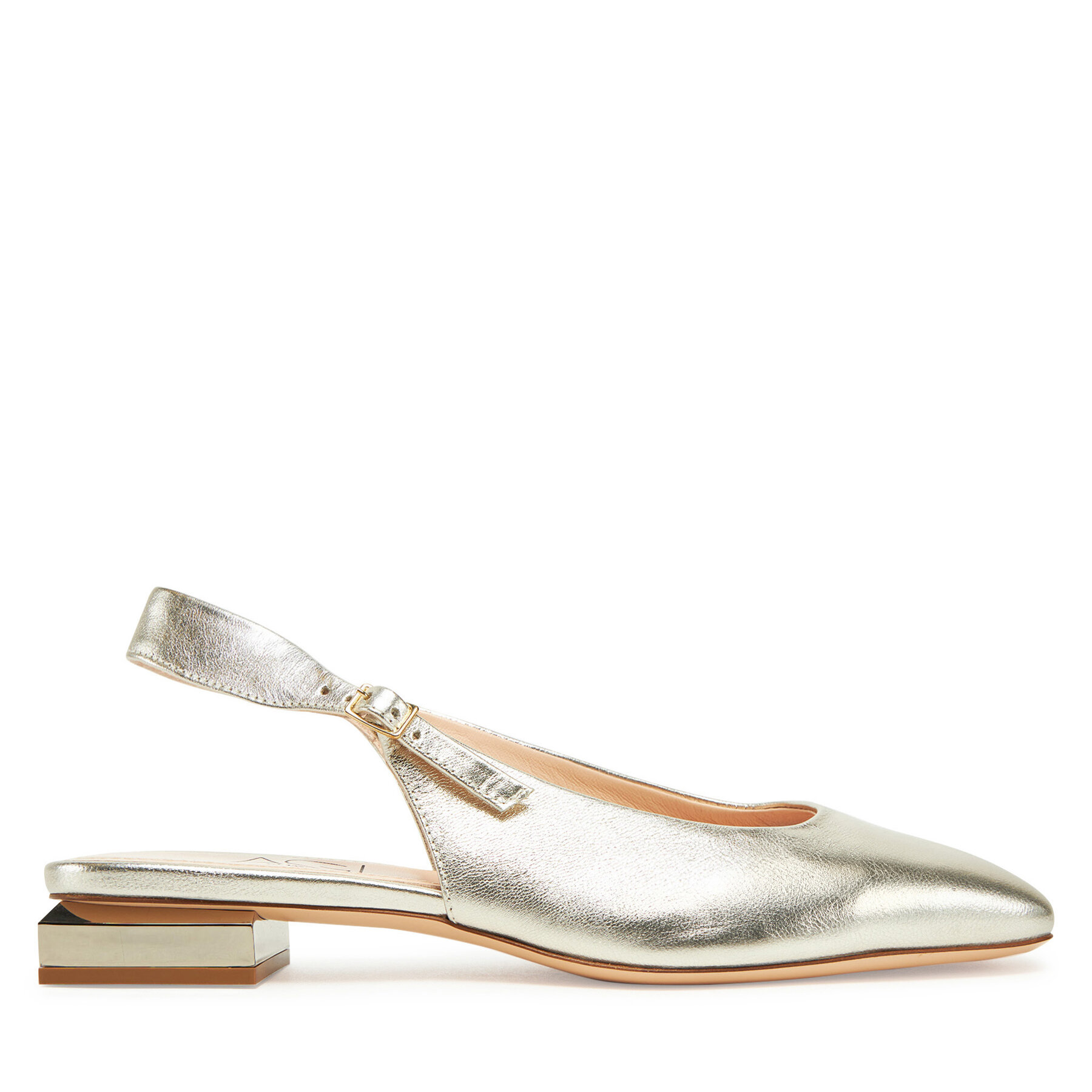 Sandále AGL Angie L Sling B D557006PCKB135G252 Zlatá