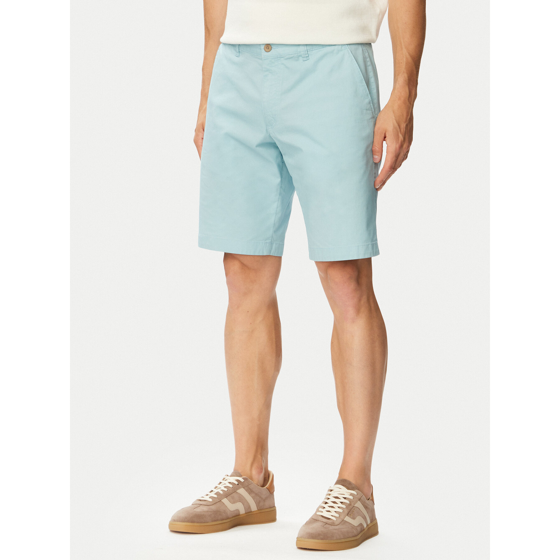 Bugatti Stoffshorts 4379-16441E Türkisfarben Regular Fit