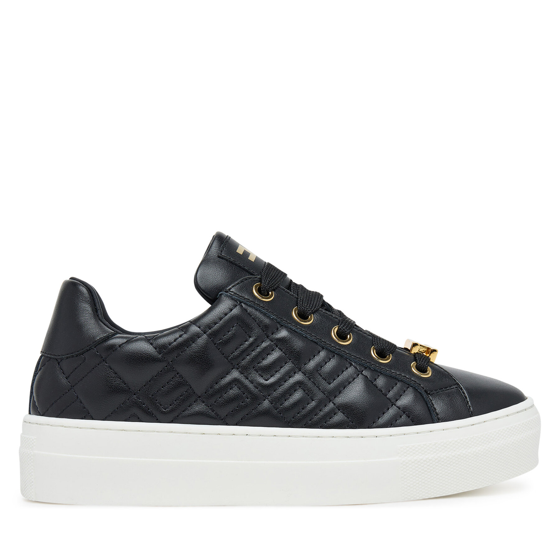 Sneakers Elisabetta Franchi Low Cut Lace Up F4-A9E-0357-1251 S Negru
