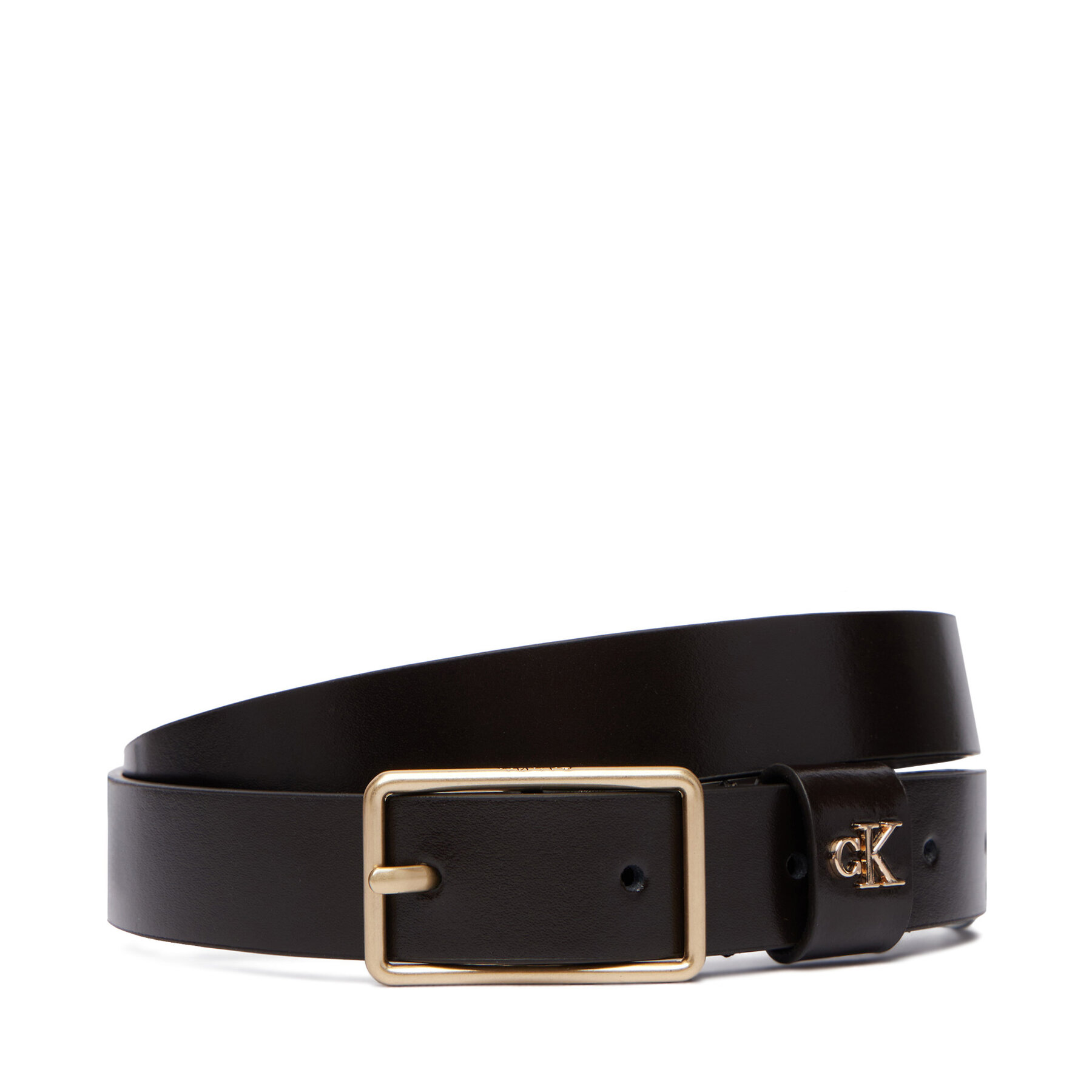 Opasok Calvin Klein Square Buckle Ck Loop 25Mm LV04F7050G Hnedá