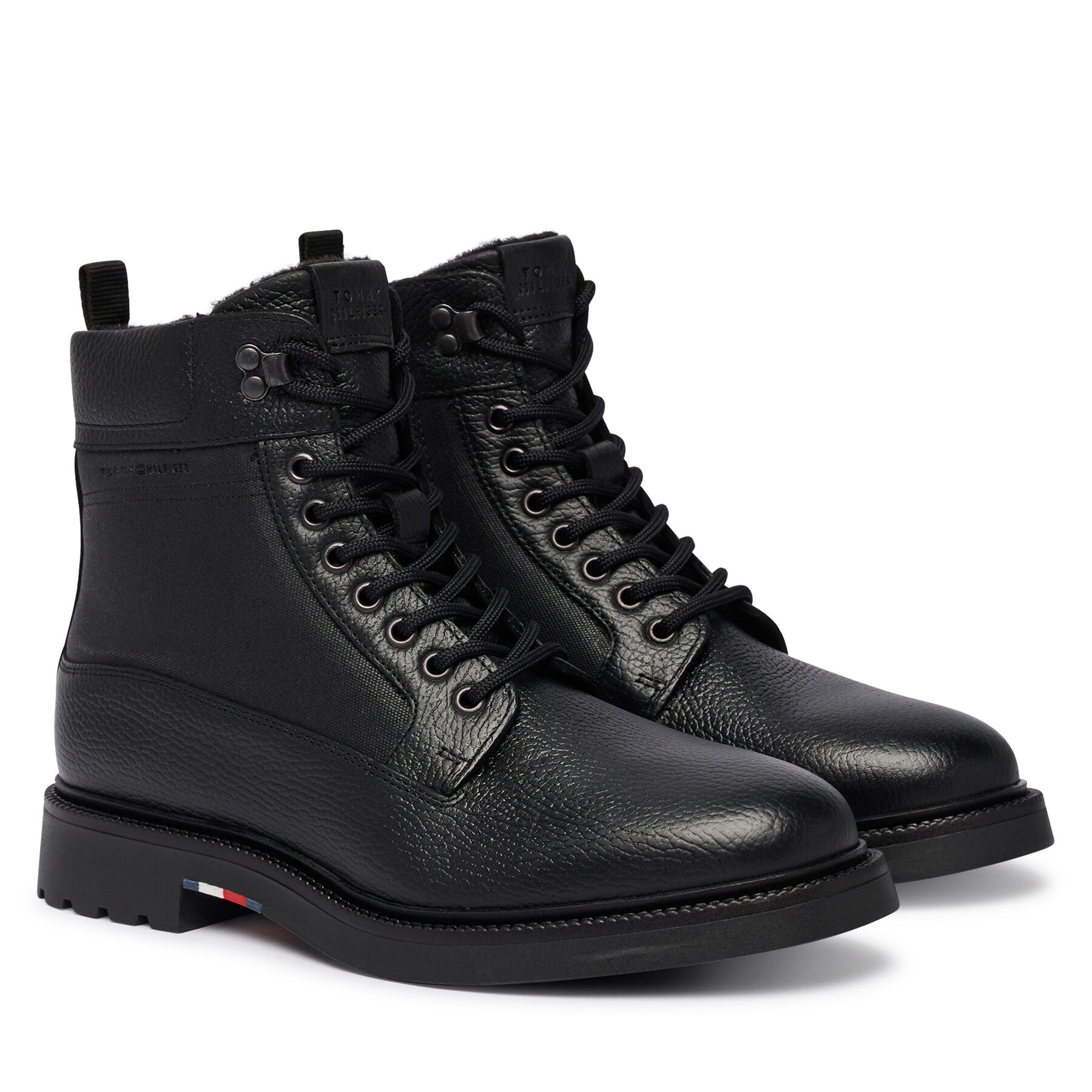 Ghete Tommy Hilfiger Corporate Casual Mix W Wpm Boot FM0FM05988 Negru