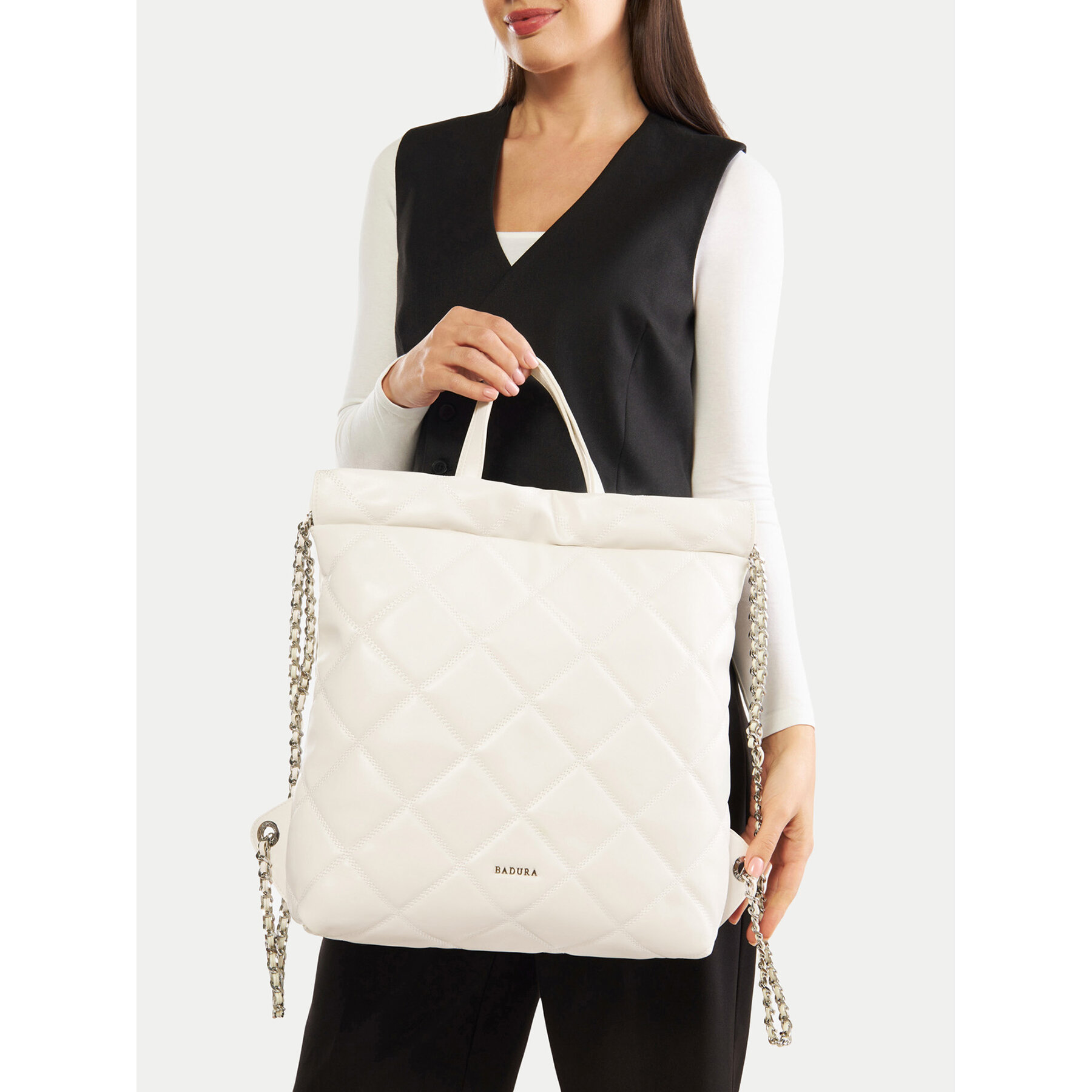 Geantă Badura JH5021-BR Écru