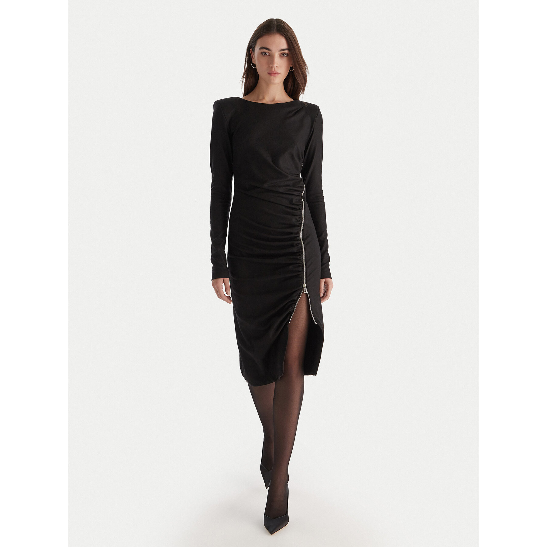 PINKO Coctailkleid Almundenta Abito 106126 A2ZU Schwarz Regular Fit