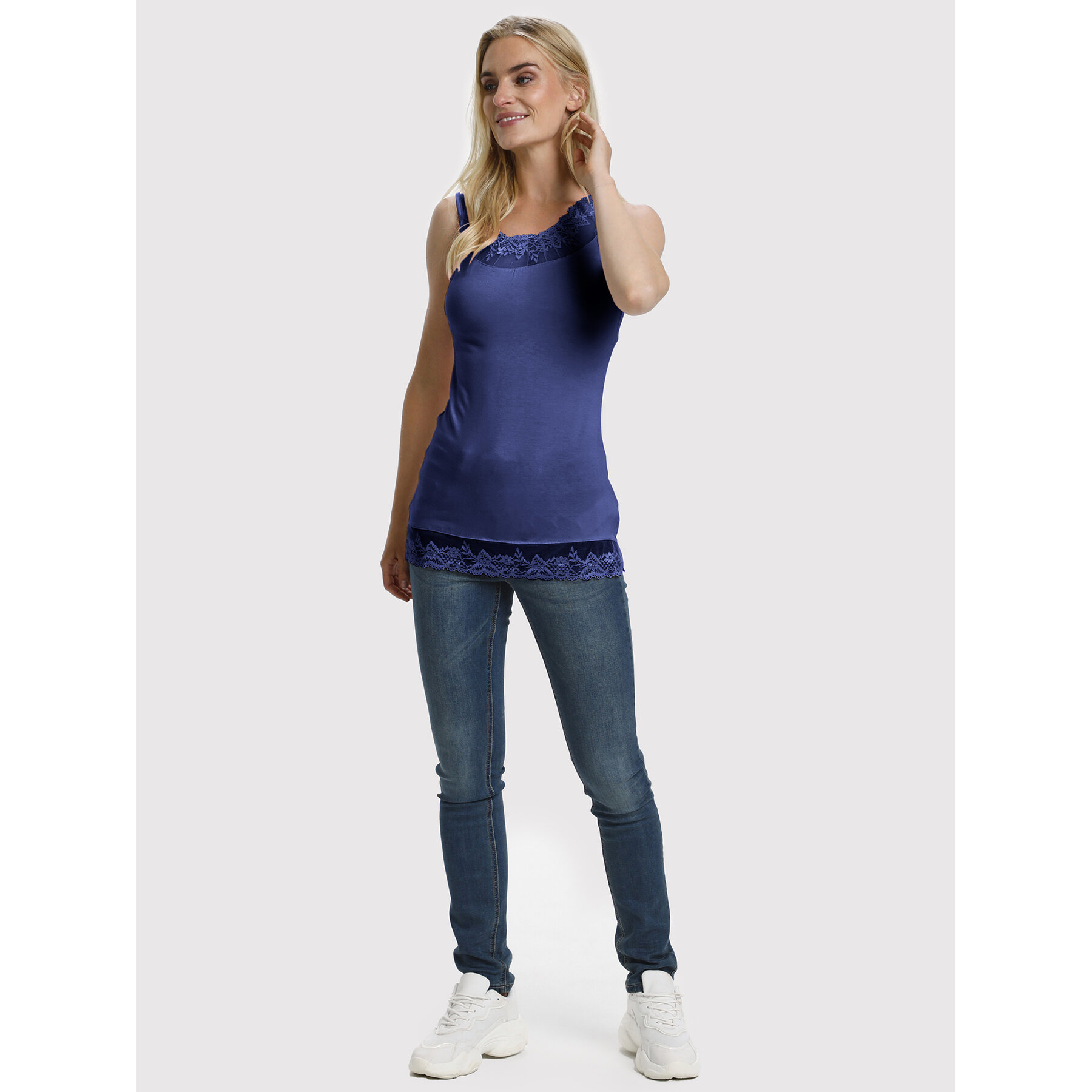Cream Cream Τοπ Florence 10600385 Σκούρο μπλε Slim Fit