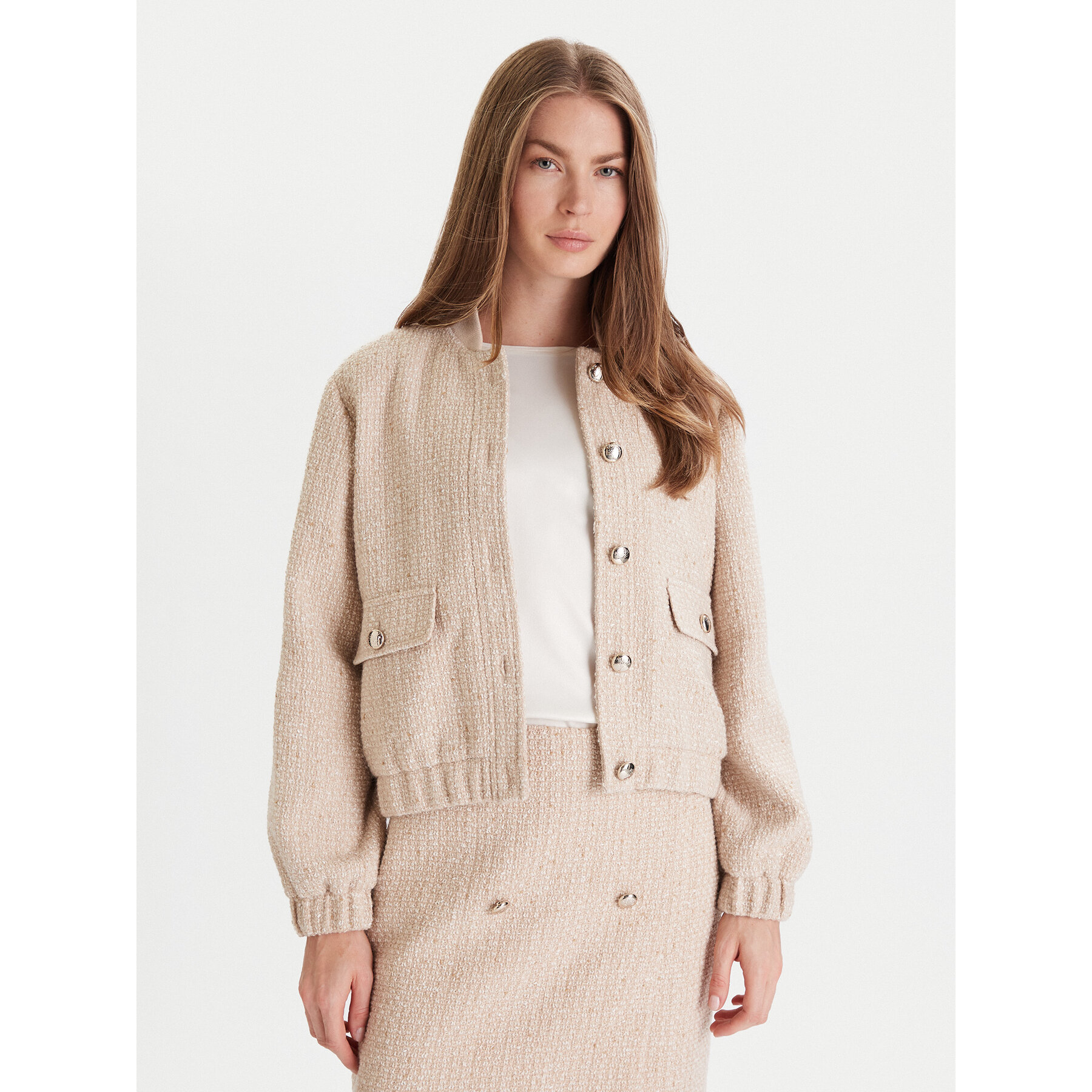 JOOP! Bomberjacke 58 253J58Jewel 30047954 Beige Regular Fit