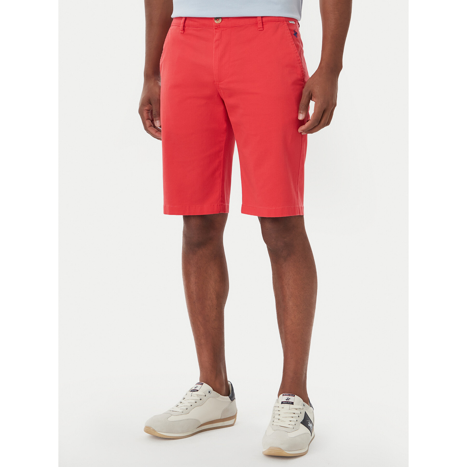 Beverly Hills Polo Club Stoffshorts B472456 Rot Regular Fit