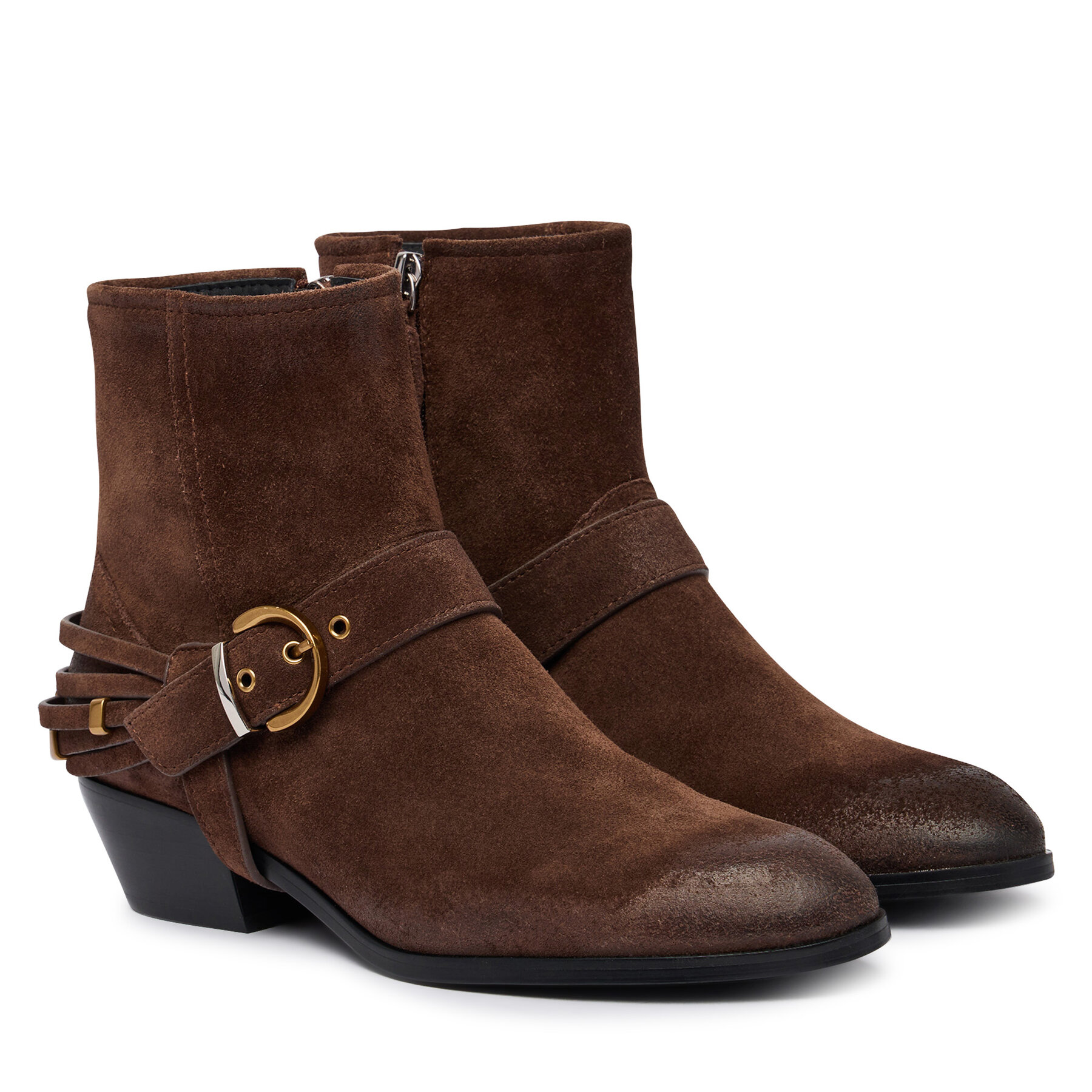 Каубойски обувки PINKO Jane 07 SD0557P151 Тъмнокафяв