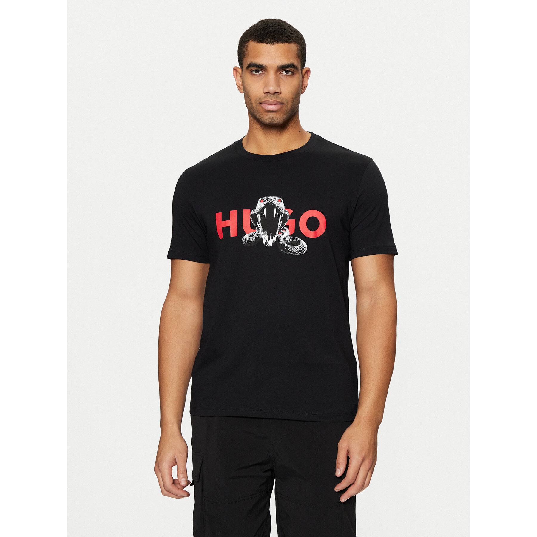 HUGO T-shirt Deyladec 50530607 Nero Regular Fit