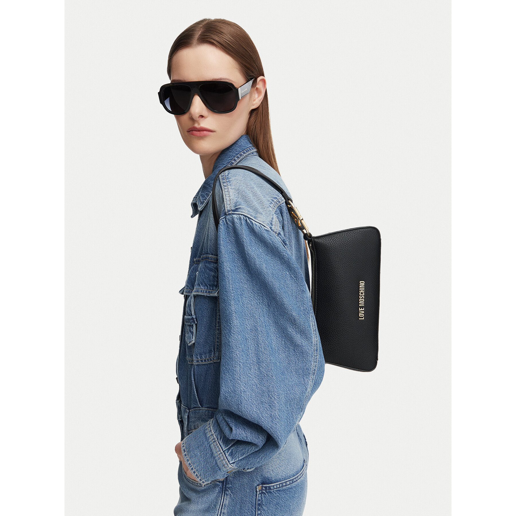Geantă LOVE MOSCHINO JC4007PP1PLB0000 Negru