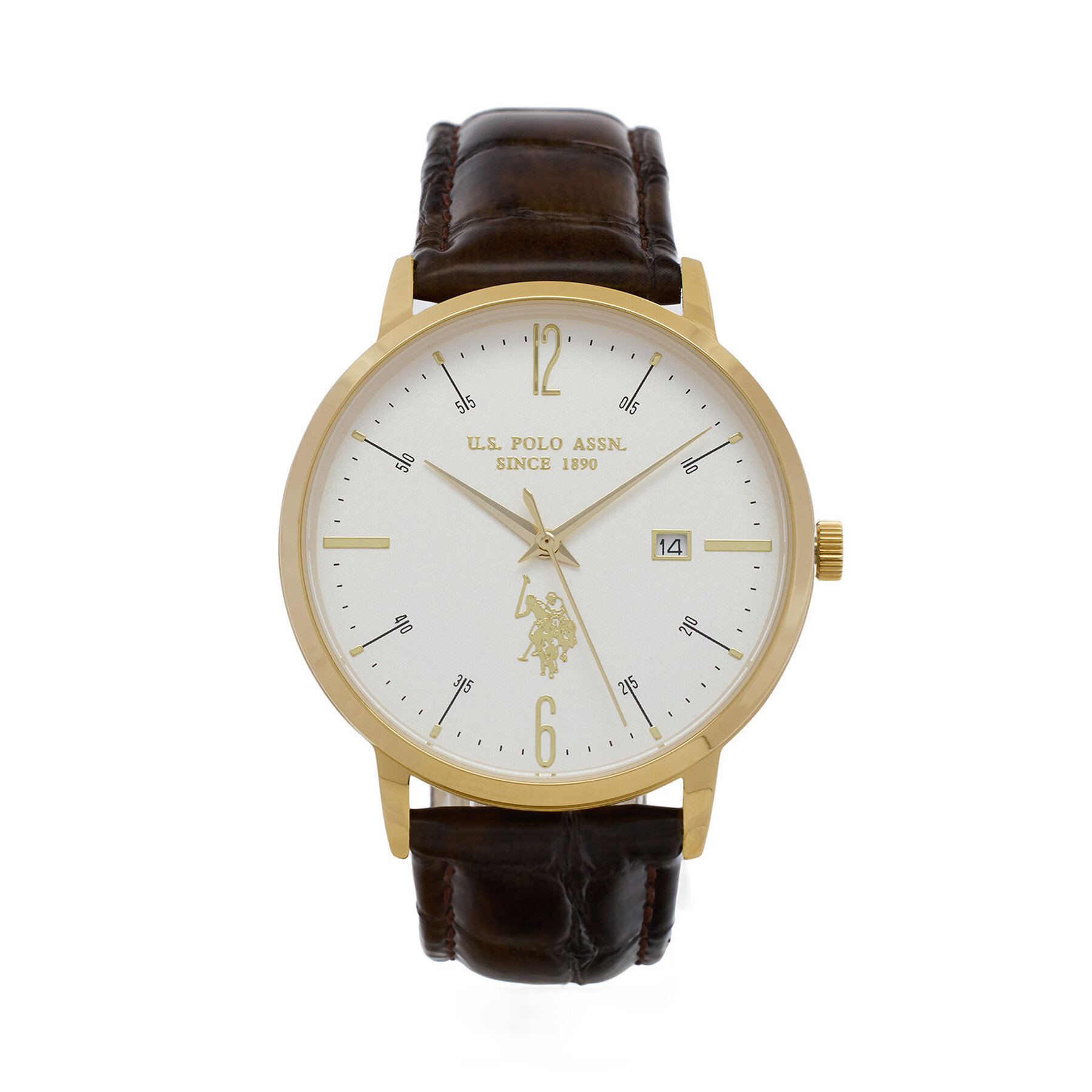 Часовник U.S. Polo Assn. Dorian USP7279YG Кафяв
