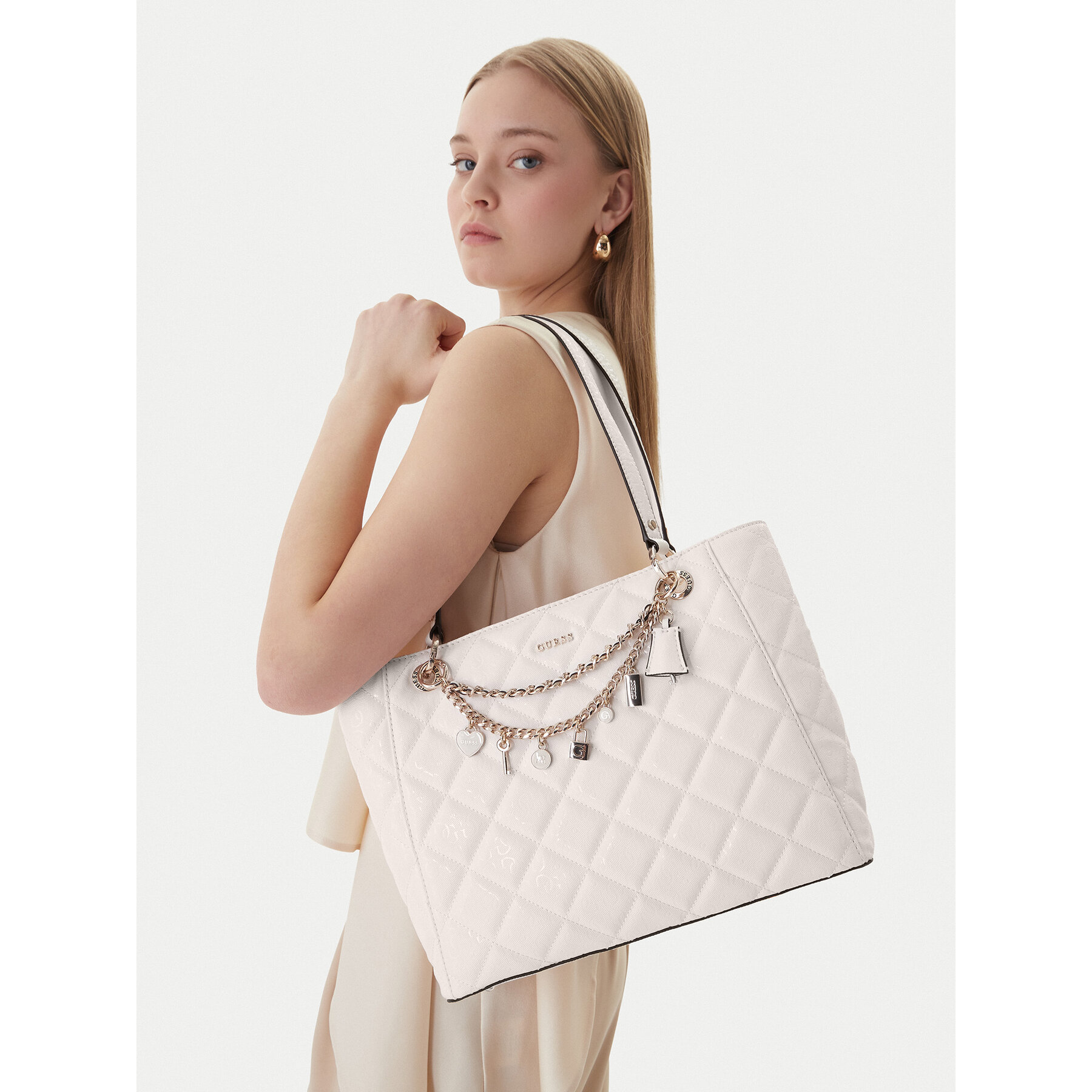 Táska Guess Libby HWGG99 12250 Fehér