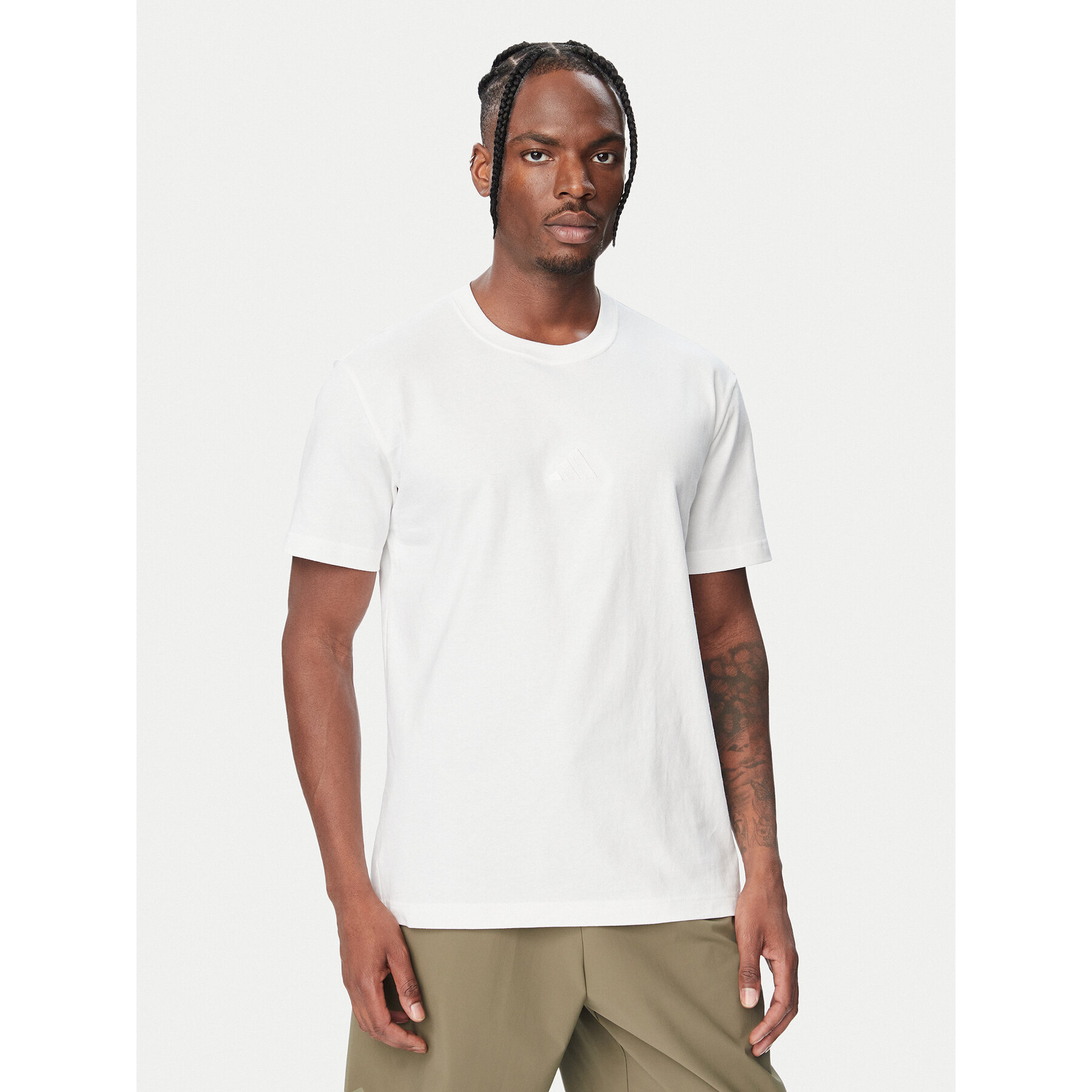 adidas Majica Adidas Kit Small Logo KX1279 Bela Regular Fit
