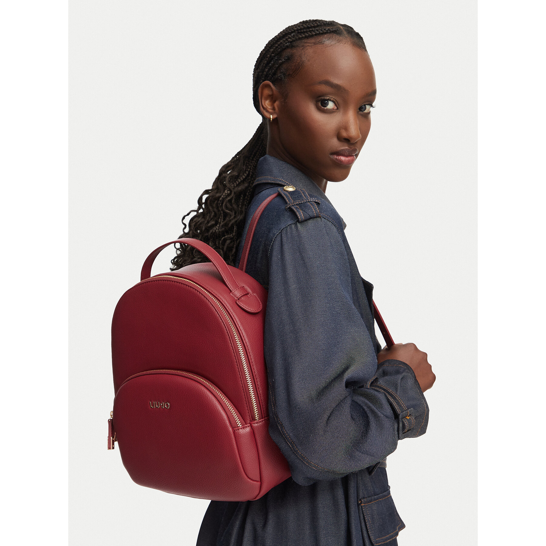 Ruksak Liu Jo AF6209 E1019 Tamnocrvena
