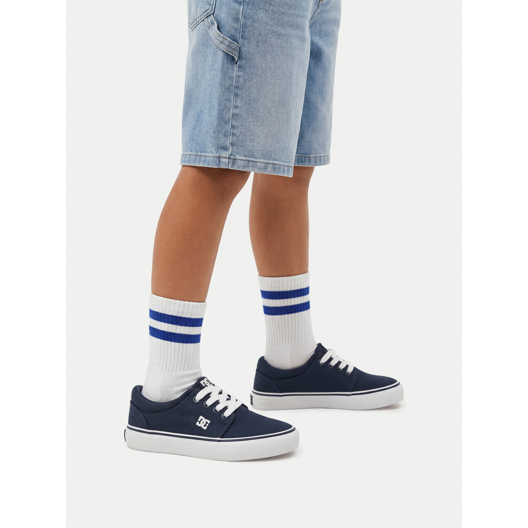 Tenis superge DC Shoes CEOWB-LEA-ZL-DC001-CH Mornarsko modra