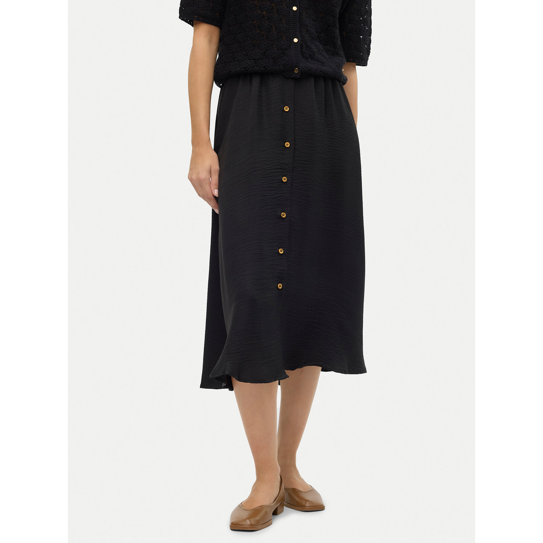 Vero Moda Midirock Melaney 10304134 Schwarz Regular Fit