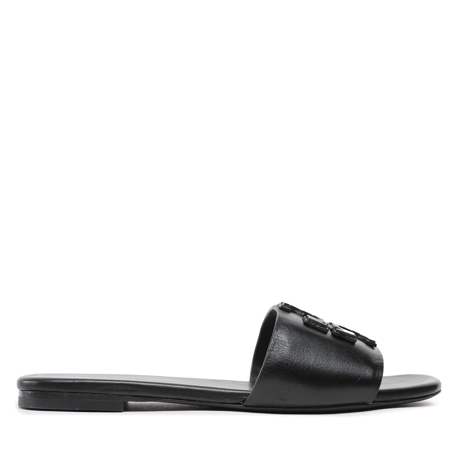 Női Papucs Tory Burch, Méret: 36, Fekete, Double Stack Logo Slide 149466